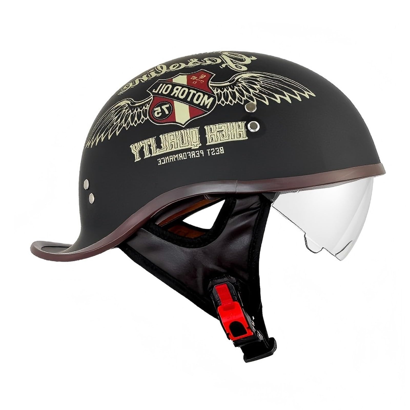 Motorradhelme,Halbhelme,Vintage-Motorradhelm,Elektro Fahrradhelm,Vier Jahreszeiten,Für Erwachsene Männer Frauen M,L,XL F,L Motorradhelme,Halbhelme,Vintage-Motorradhelm,Elektro Fahrradhelm,Vier Jahreszeiten,Für Erwachsene Männer Frauen M,L,XL F,L von DGHKB