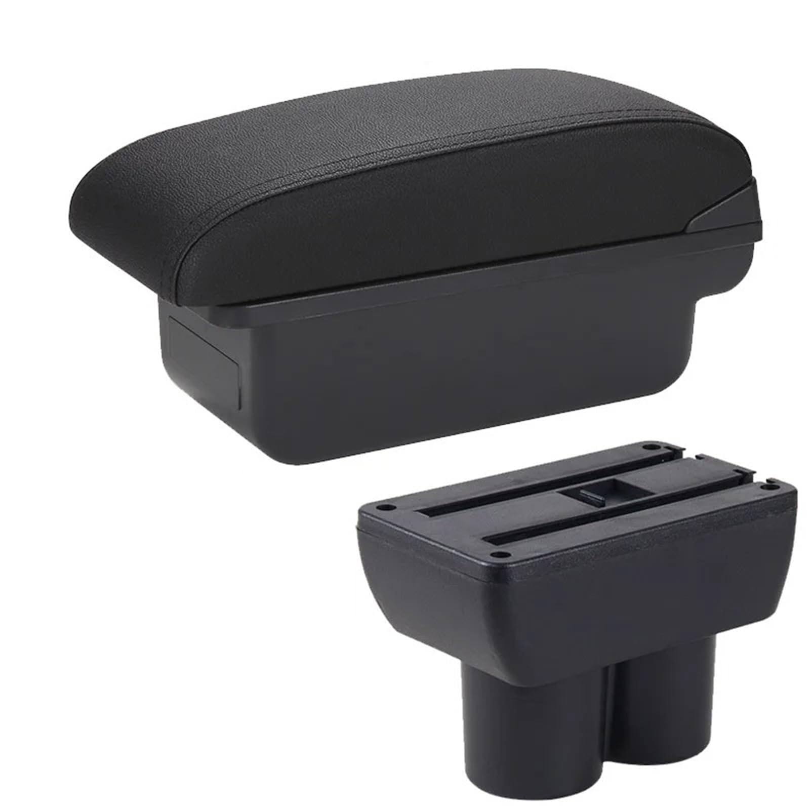 Armlehne Box Armlehnenbox Passend Für Suzuki Jimny JB23 JB43 Autoarmlehne 1999-2017 Nachrüstteile Armaufbewahrungsbox Autozubehör MittelArmlehnen(C2 Black line NO USB) von DGOINGPI