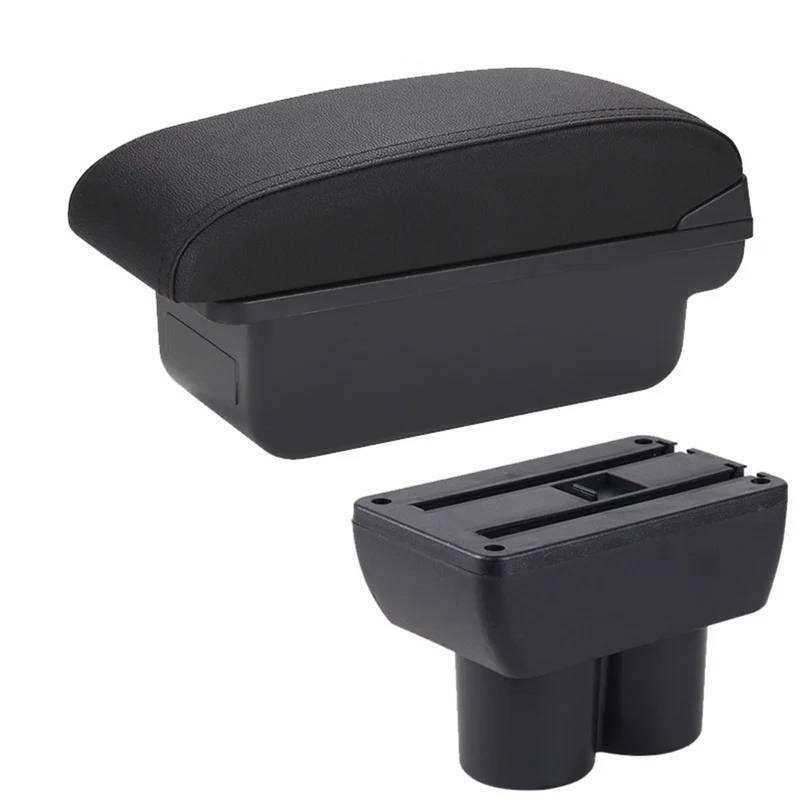 Armlehne Box Armlehnenbox Passend Für Suzuki Jimny JB23 JB43 Autoarmlehne 1999-2017 Nachrüstteile Armaufbewahrungsbox Autozubehör MittelArmlehnen(C2 Black line NO USB) von DGOINGPI
