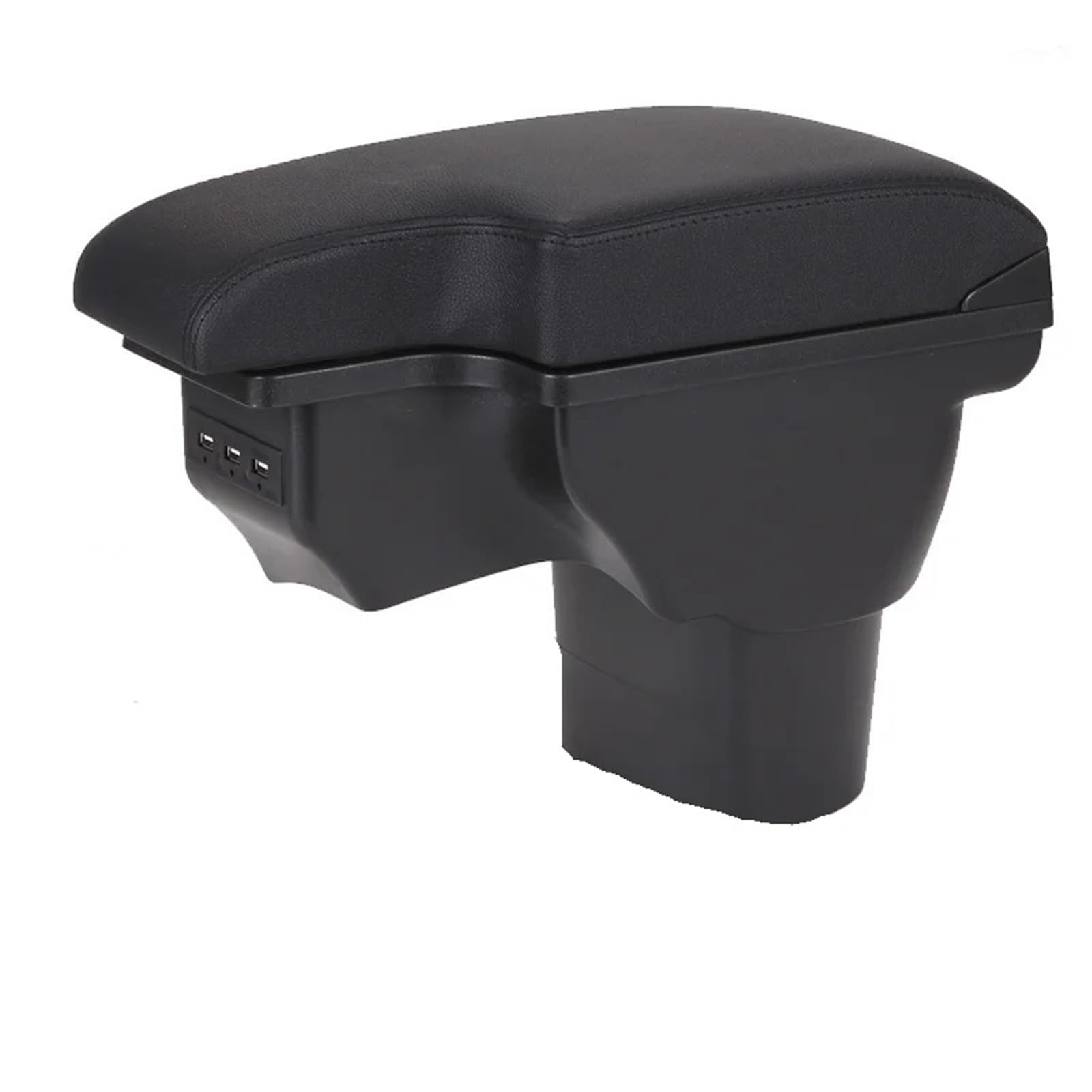 Armlehne Box Armlehnenbox Passend für Infiniti ESQ Autoarmlehne 2010-2019 Zubehör Innenaufbewahrungsbox Nachrüstteile USB MittelArmlehnen(A2 Black Black line) von DGOINGPI