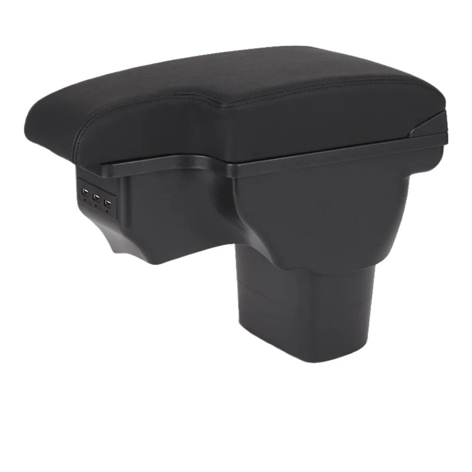 Armlehne Box Armlehnenbox Passend für Infiniti ESQ Autoarmlehne 2010-2019 Zubehör Innenaufbewahrungsbox Nachrüstteile USB MittelArmlehnen(B2 black line Corium) von DGOINGPI