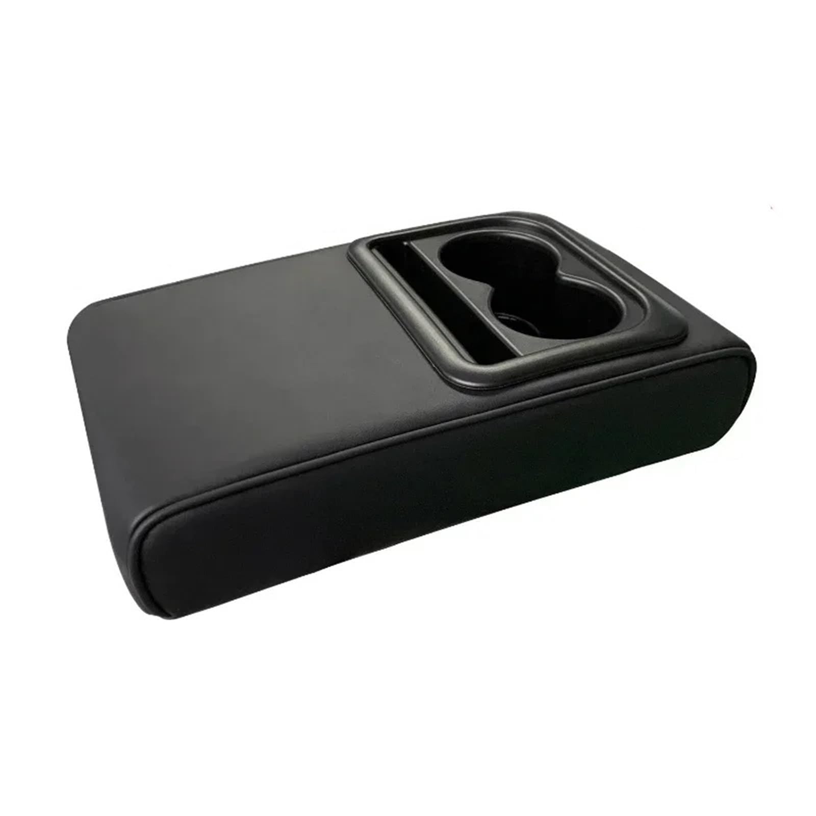 Armlehne Box Armlehnenkissen Für Die Mittelkonsole Des Autos Mit 2 Getränkehaltern, Armlehnenpolster Aus PU-Leder, Tragbares Armlehnenkissenbezug Für Das Auto MittelArmlehnen(B) von DGOINGPI