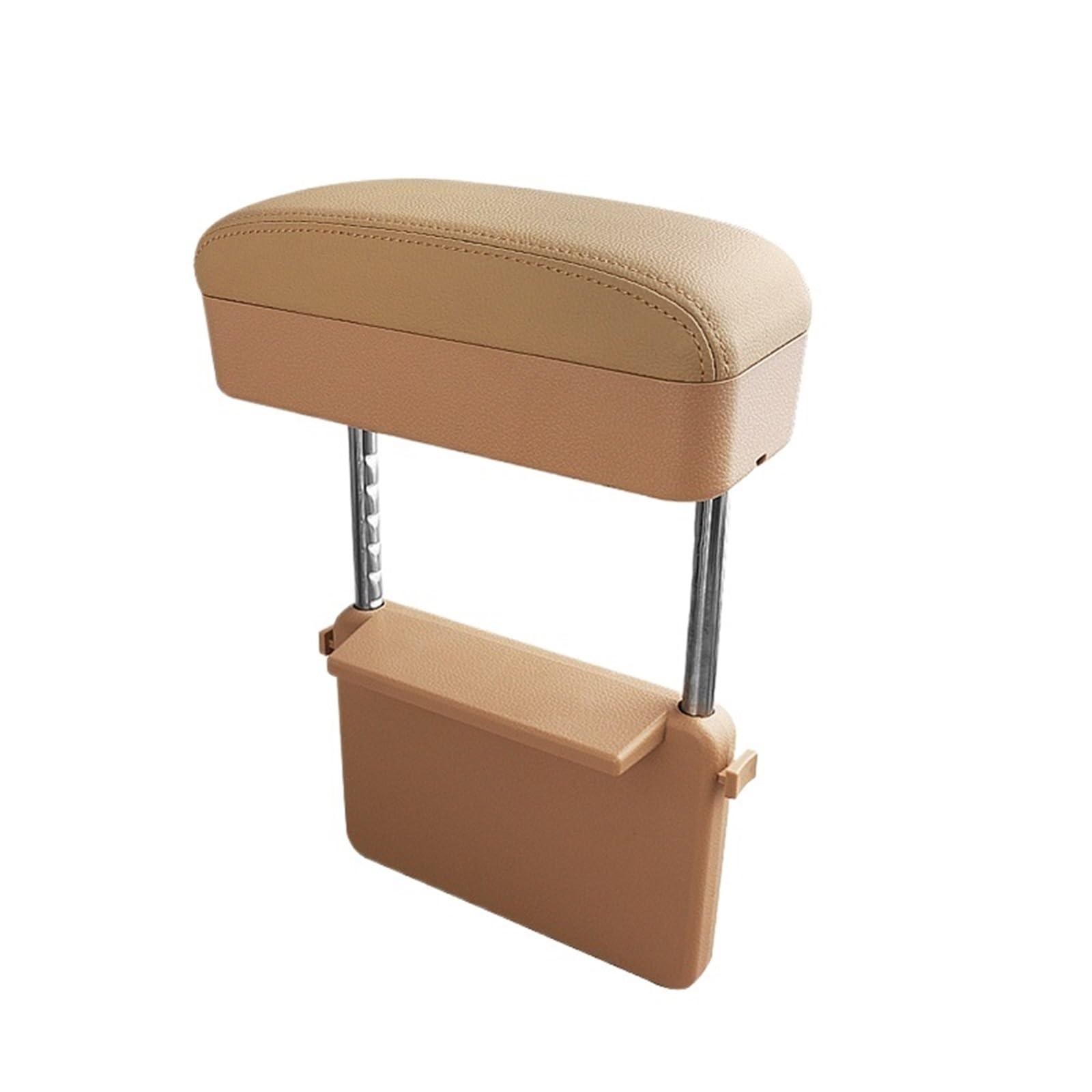 Armlehne Box Armlehnenstütze, Ellenbogenauflage, Armlehnenverlängerung Mit Konsolen-Aufbewahrungsorganisator, Höhenverstellbar, Armlehnenbox, Zubehör MittelArmlehnen(Beige 1pc) von DGOINGPI