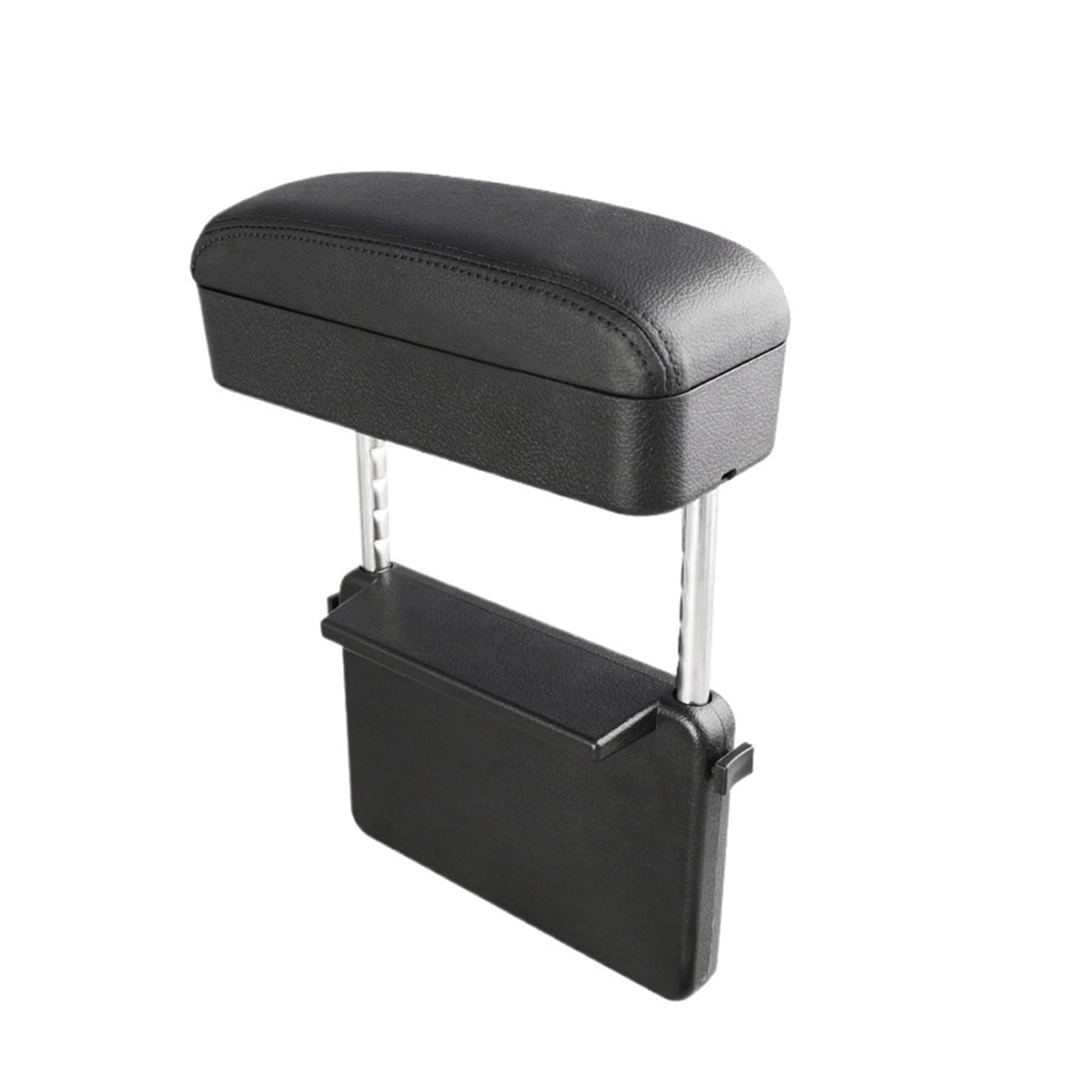 Armlehne Box Armlehnenstütze, Ellenbogenauflage, Armlehnenverlängerung Mit Konsolen-Aufbewahrungsorganisator, Höhenverstellbar, Armlehnenbox, Zubehör MittelArmlehnen(Black 1pc) von DGOINGPI