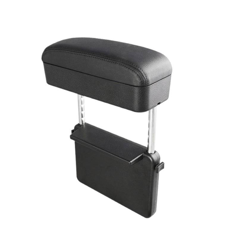 Armlehne Box Armlehnenstütze, Ellenbogenauflage, Armlehnenverlängerung Mit Konsolen-Aufbewahrungsorganisator, Höhenverstellbar, Armlehnenbox, Zubehör MittelArmlehnen(Black 1pc) von DGOINGPI