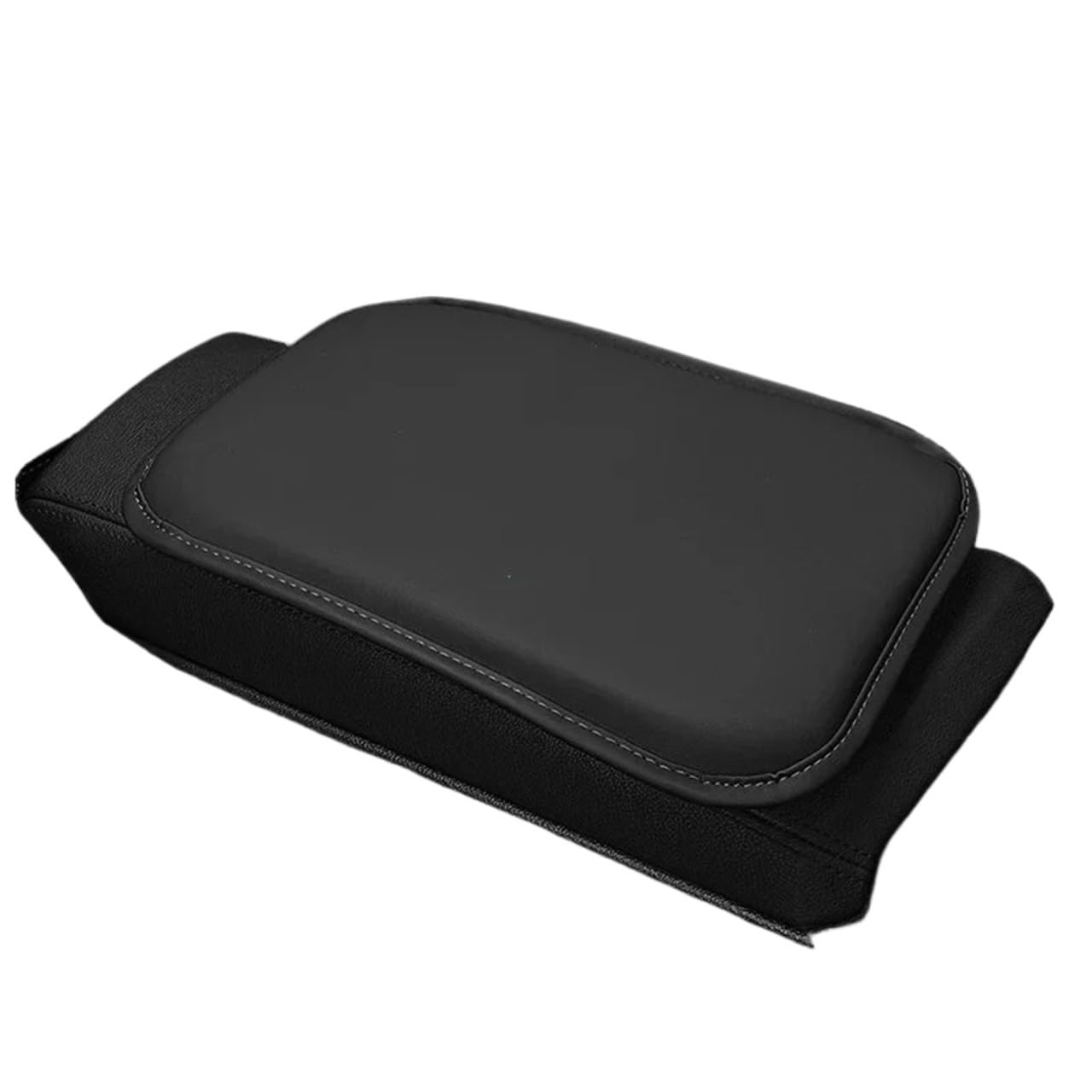 Armlehne Box Auto-Armlehnenabdeckung aus Leder für die Armlehnenbox, universell passend für BMW M2 M3 M4 M5 M6 E46 E90 E60 F10 F30 E39 E36 F20 E87 X5 X3 MittelArmlehnen(Black no bag) von DGOINGPI