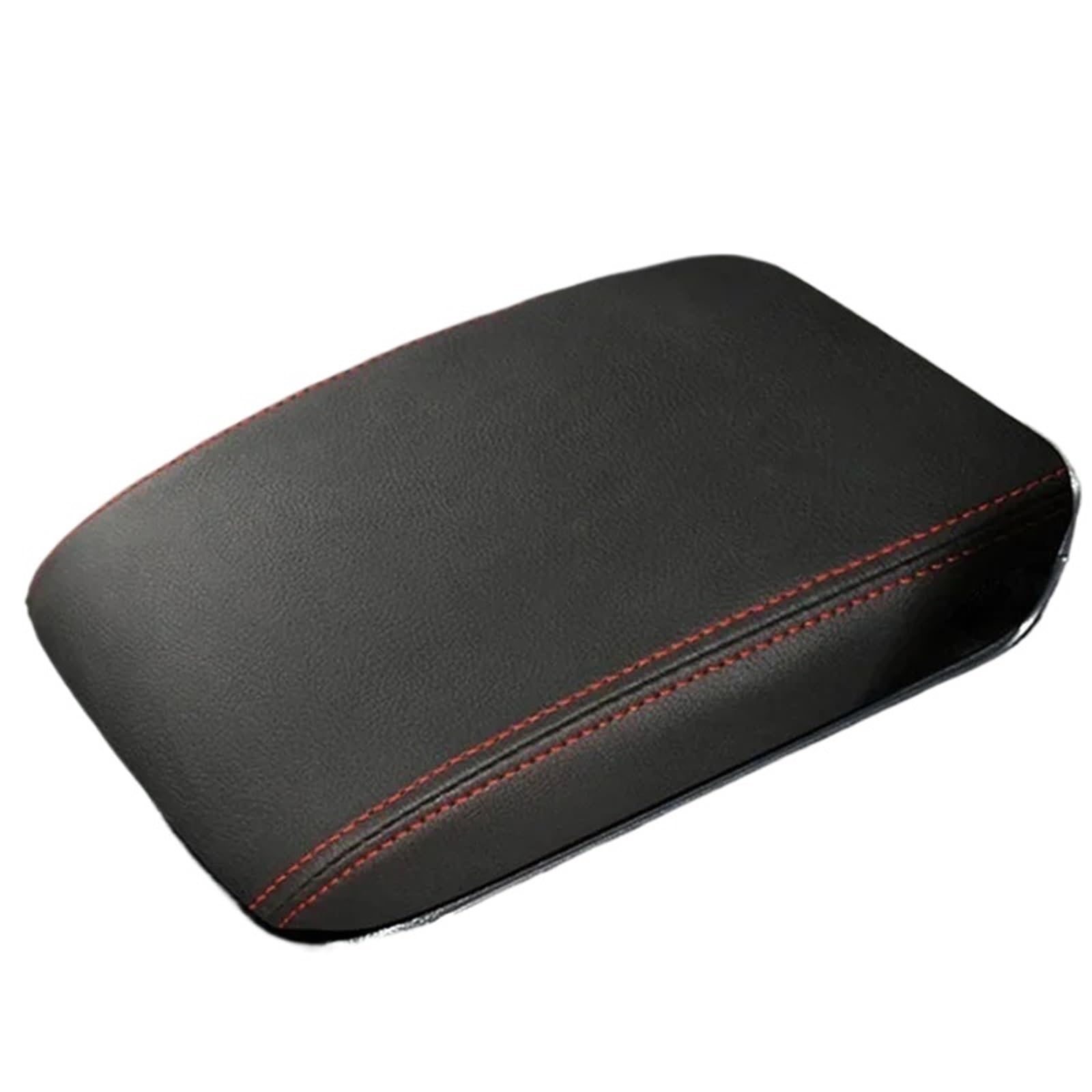 Armlehne Box Auto-Armlehnenbox, Mittelkonsolendeckel, Armlehnenabdeckung, Innenausstattung, PU-Lederbezug, Passend Für VW Golf 6 MK6 2009–2012 MittelArmlehnen(Black Red) von DGOINGPI