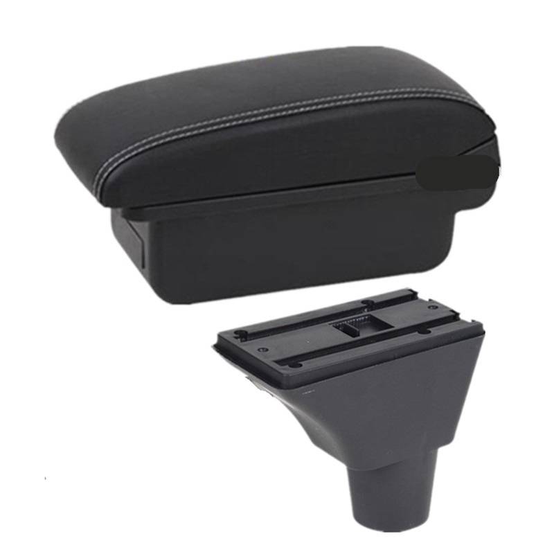 Armlehne Box Auto-Armlehnenbox, Passend Für Citroen C3 C4, Zentrale Aufbewahrungsbox, Innenraum, Spezielles Nachrüst-Autozubehör MittelArmlehnen(A1 white line NO USB) von DGOINGPI