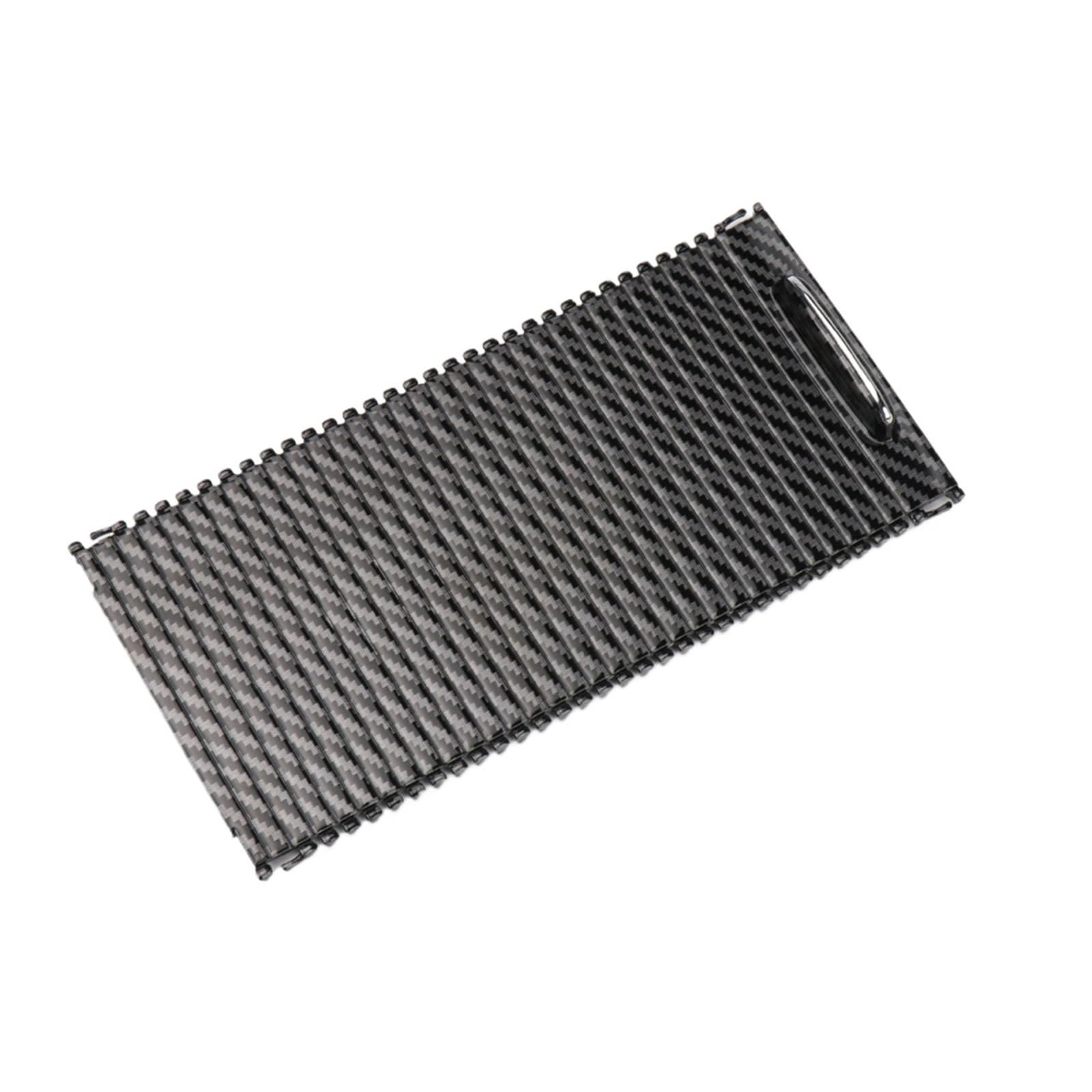 Armlehne Box Auto Center Console Rollo Abdeckung Wasser Tasse Halter Abdeckung Fit Für Mercedes-Benz W204 W212 MittelArmlehnen(Model B Carbon Fiber) von DGOINGPI