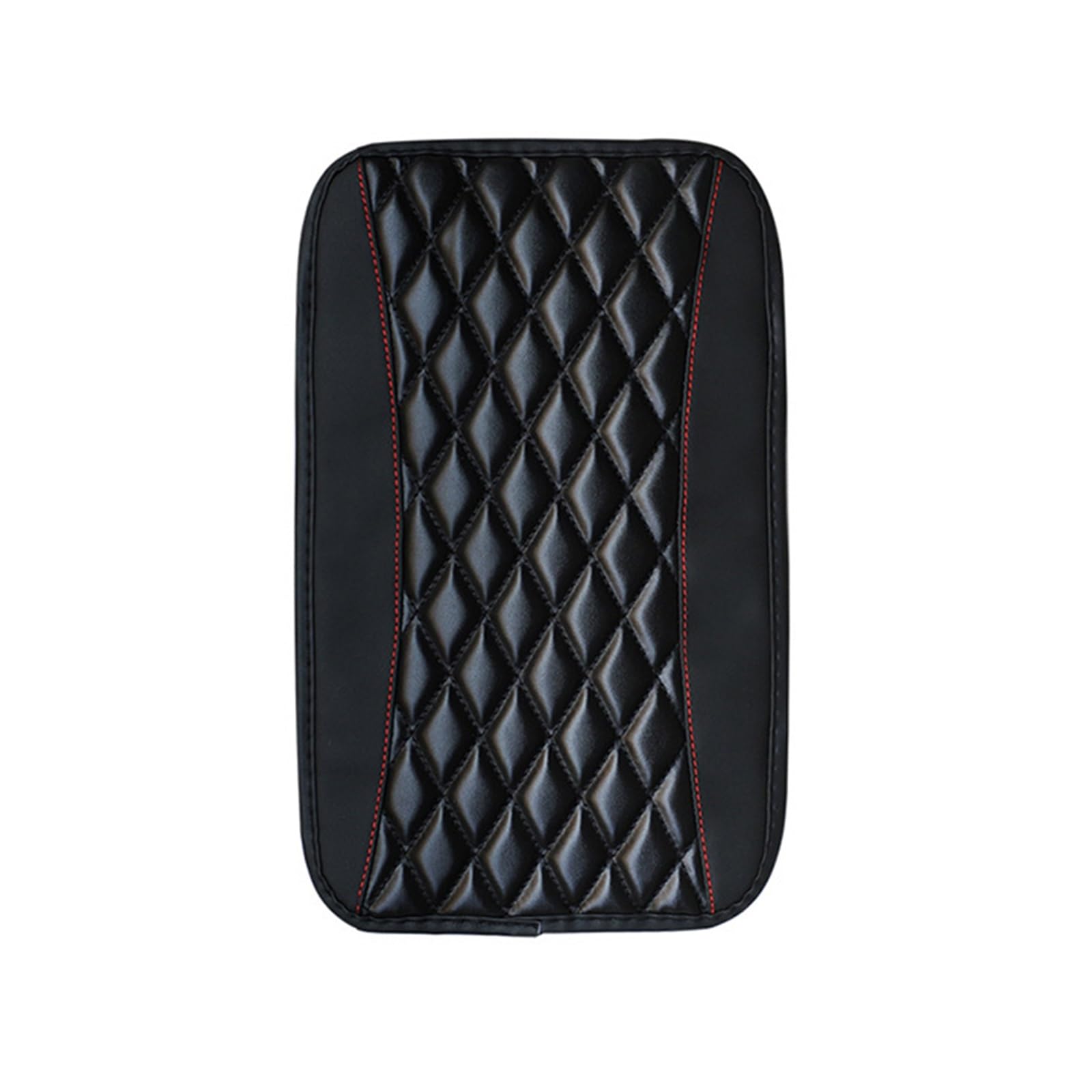 Armlehne Box Auto-Mittelarmlehnenbox-Konsolenabdeckung Leder Auto-Innenraum Mittelarmlehnenbox-Pad Rutschfeste Dekormatte Universalzubehör MittelArmlehnen(Black) von DGOINGPI