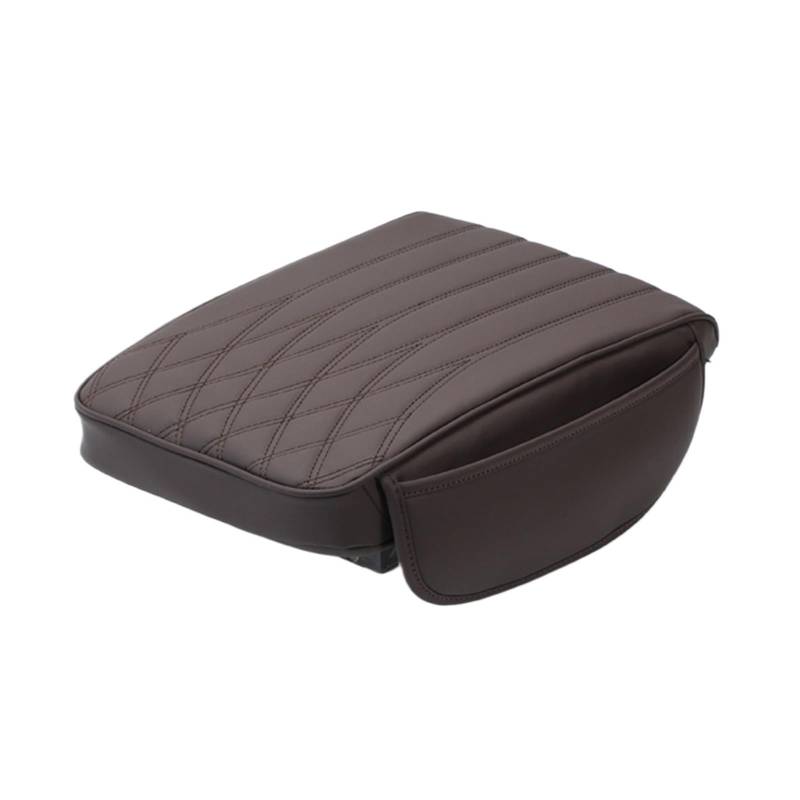 Armlehne Box Autozubehör Universal Armlehnenbezug Nappaleder Seitenaufbewahrung Erhöhen Sie Die Höhe Des Zentralen Armlehnenkissens Des Autos MittelArmlehnen(Coffee) von DGOINGPI