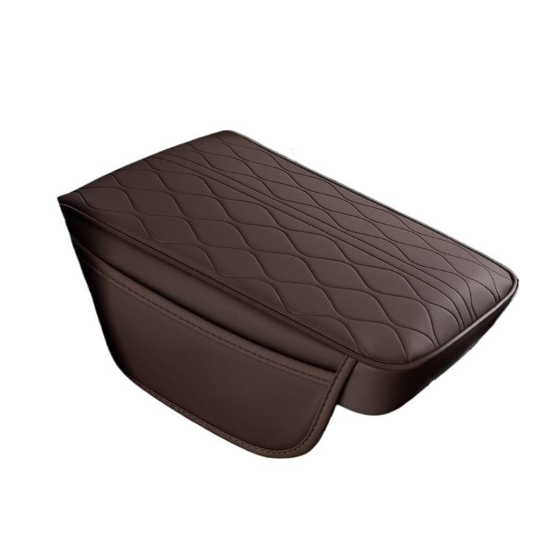 Armlehne Box Höhenpolster Für Die Armlehnenbox Im Aufbewahrungsstil, Universelles Höhenpolster Aus Memory-Schaum Aus Leder, Schutzkissen Für Die Mittelarmlehne Des MittelArmlehnen(Coffee) von DGOINGPI
