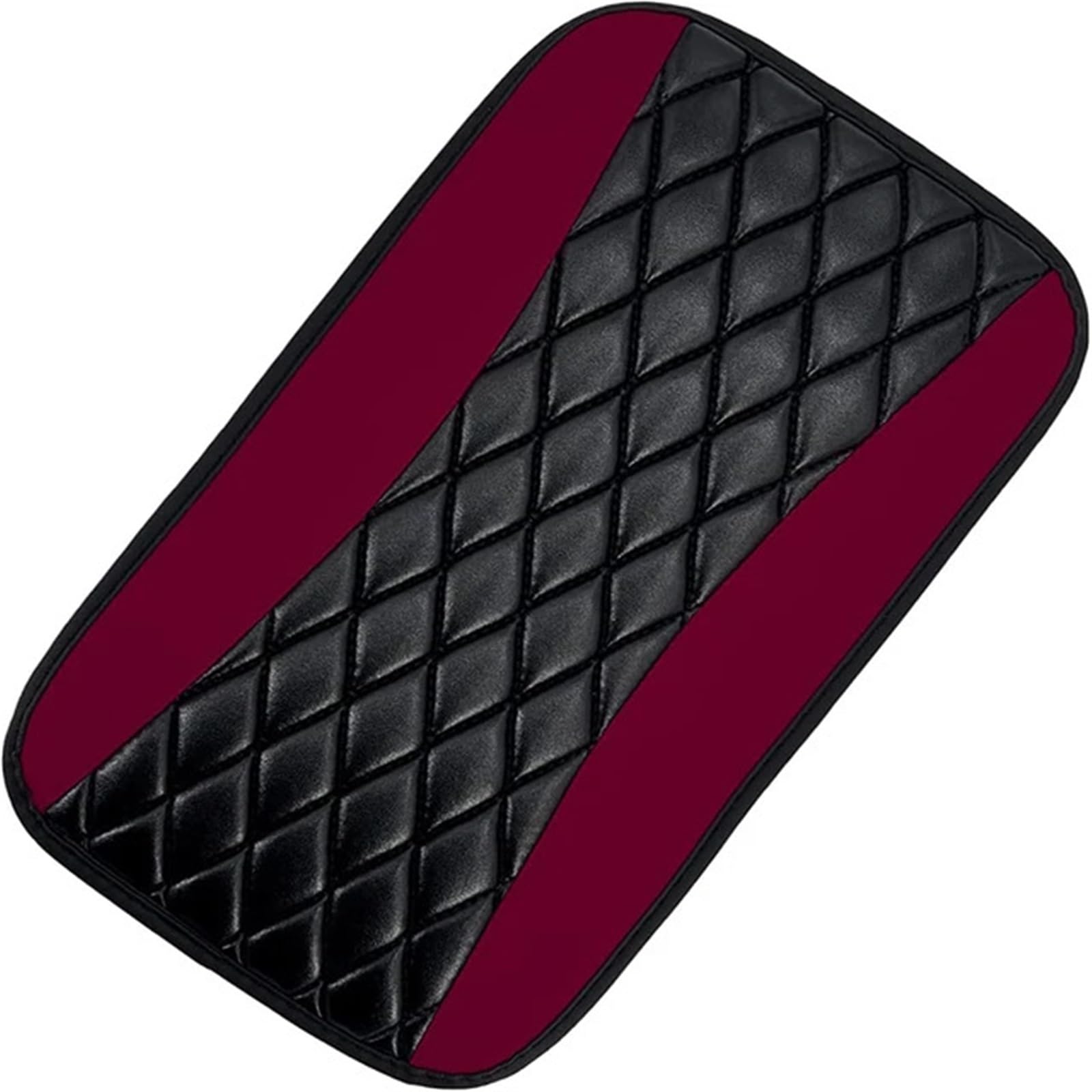 Armlehne Box Leder-Mittelkonsolenpolster fürs Auto, universelles Polsterpolster für die Armlehne, Sitzbox-Abdeckung MittelArmlehnen(Wine Red) von DGOINGPI