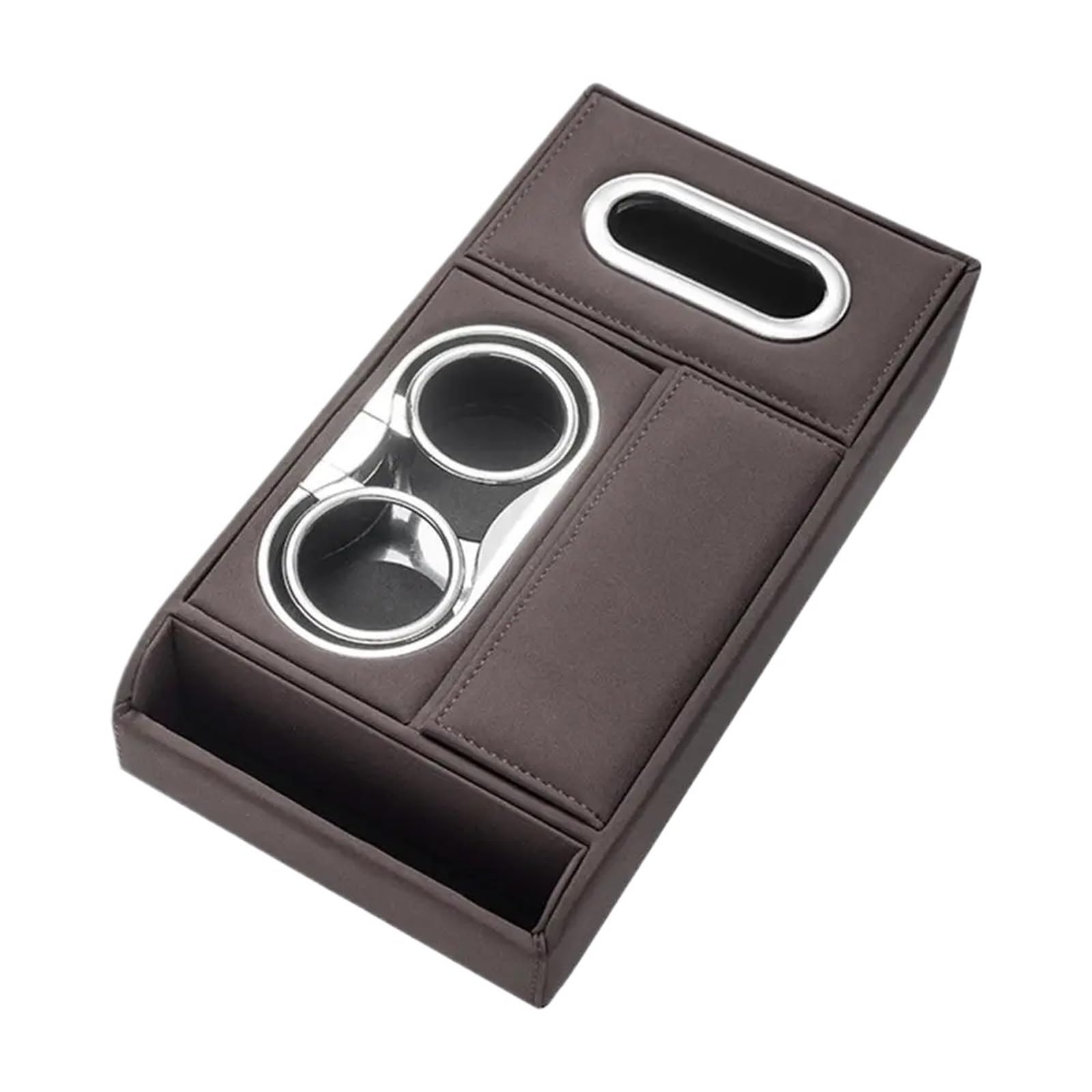 Armlehne Box Mittelkonsolen-Organizer, Wasserdichter PU-Leder-Organizer, Mittelkonsolen-Aufbewahrungs-Organizer, Armlehnenbox, Erhöhungspolster MittelArmlehnen(Brown) von DGOINGPI