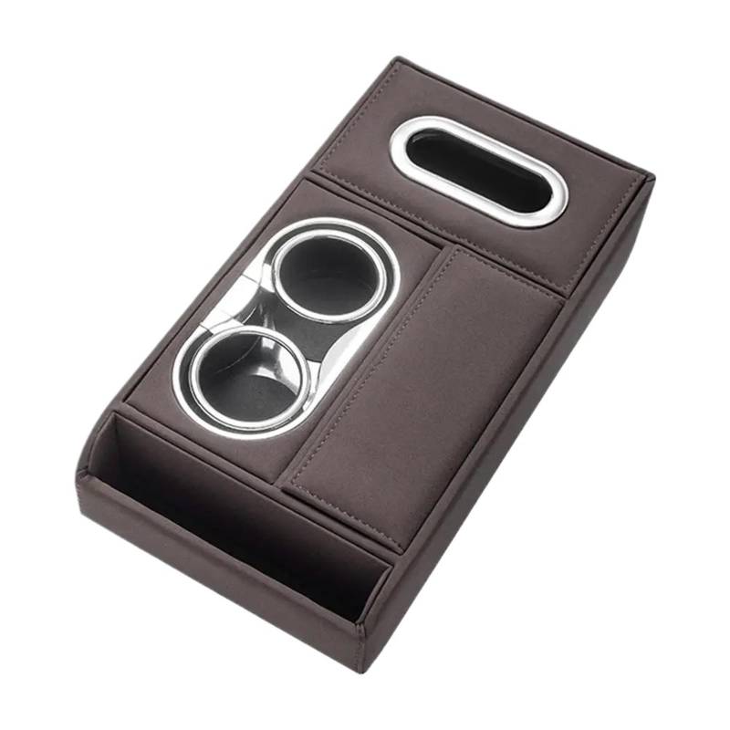Armlehne Box Mittelkonsolen-Organizer, Wasserdichter PU-Leder-Organizer, Mittelkonsolen-Aufbewahrungs-Organizer, Armlehnenbox, Erhöhungspolster MittelArmlehnen(Brown) von DGOINGPI