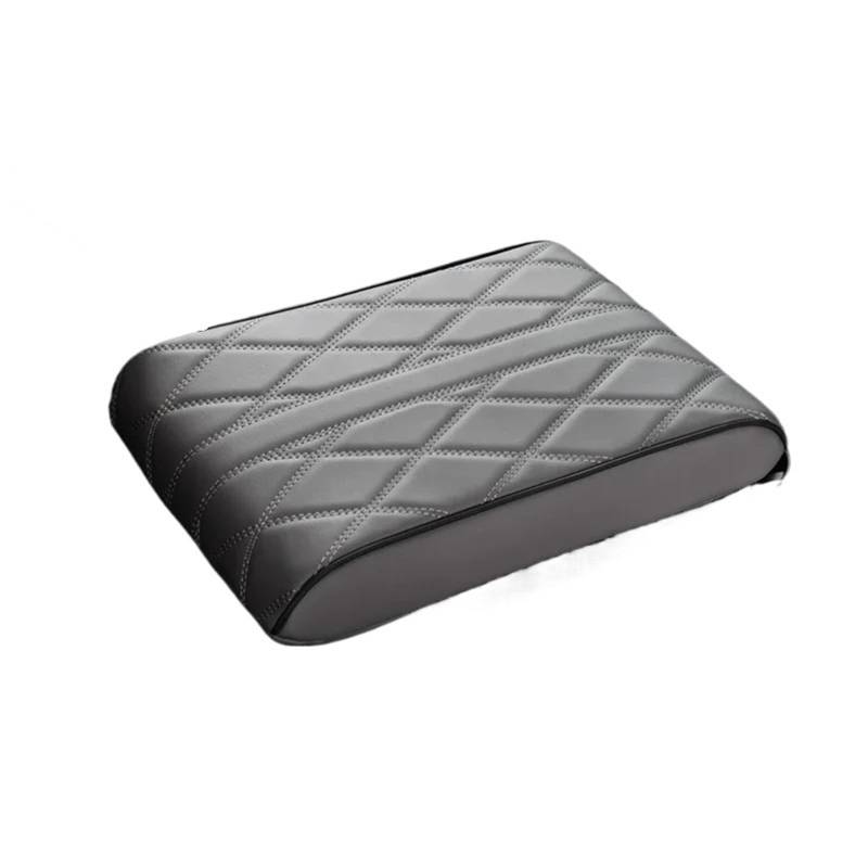 Armlehne Box PU-Leder Auto Armlehne Matte Mittelkonsole Armlehne Schutzkissen Universal Auto Armlehnen Aufbewahrungsbox Abdeckung Pad MittelArmlehnen(16CM-Grey) von DGOINGPI