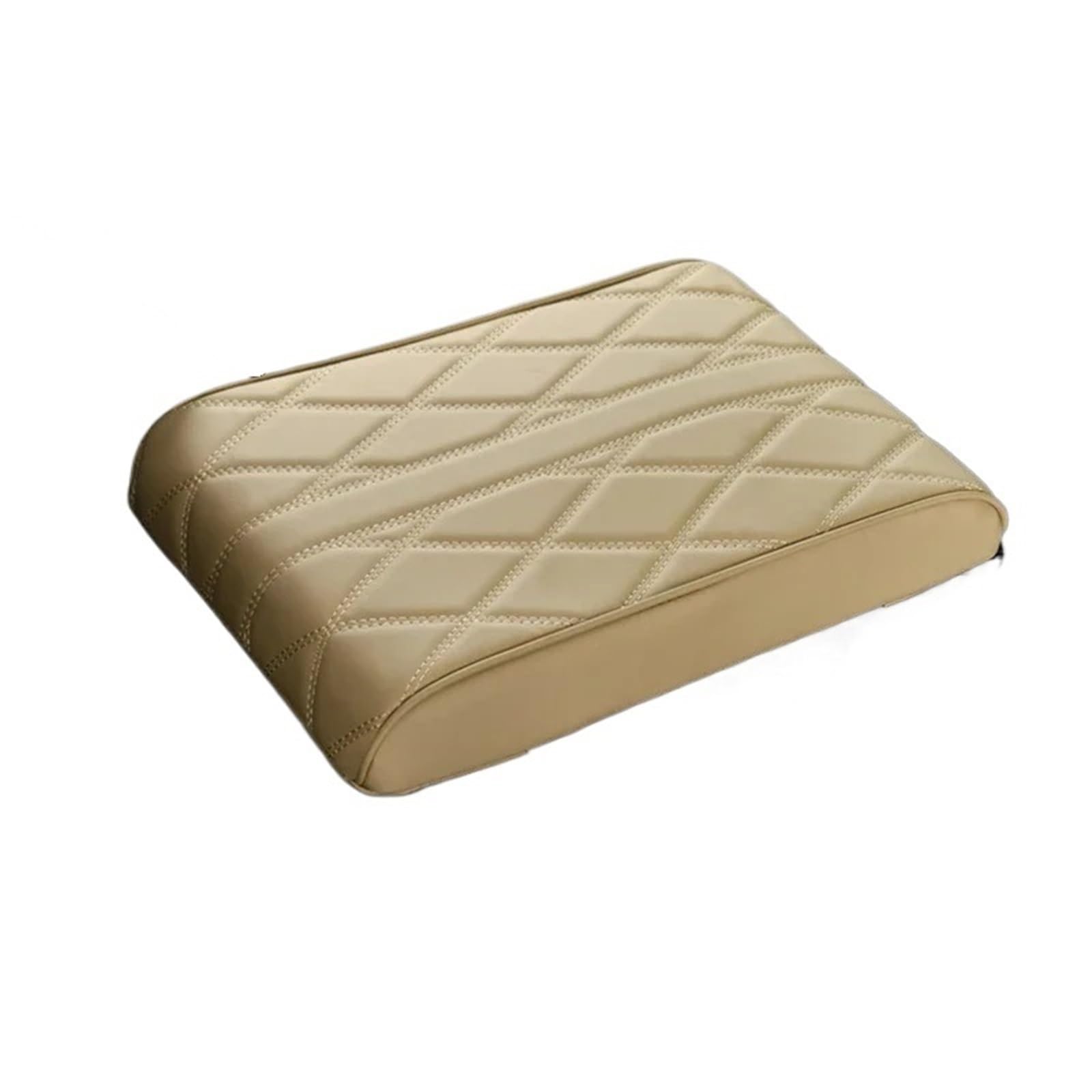 Armlehne Box PU-Leder Auto Armlehne Matte Mittelkonsole Armlehne Schutzkissen Universal Auto Armlehnen Aufbewahrungsbox Abdeckung Pad MittelArmlehnen(21CM-Beige) von DGOINGPI