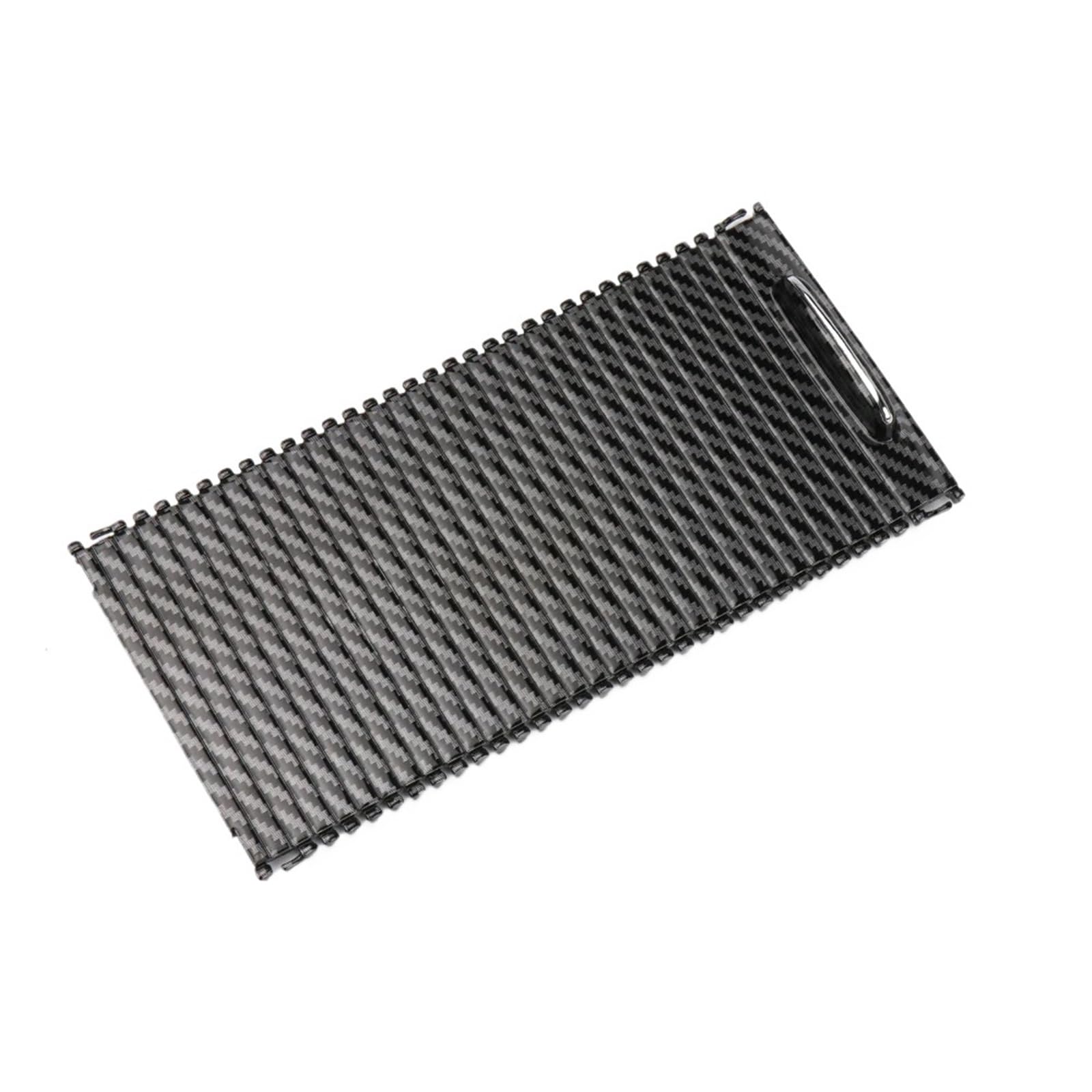 Armlehne Box Passend für Mercedes Benz Interior Center Console Cup Holder Cover Armlehne Aufbewahrungsbox Rollo Panel MittelArmlehnen(Model B Carbon Fiber) von DGOINGPI