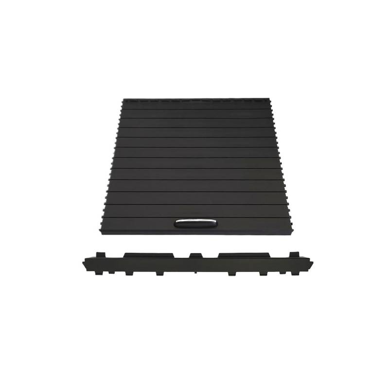 Armlehne Box Passend für Mercedes Benz ML GL GLE GLS ML300 350 W166 W292 Autokonsolen-Getränkehalter-Schiebeabdeckung, Verkleidung, mittlere Rolloabdeckung MittelArmlehnen(Model B Black) von DGOINGPI