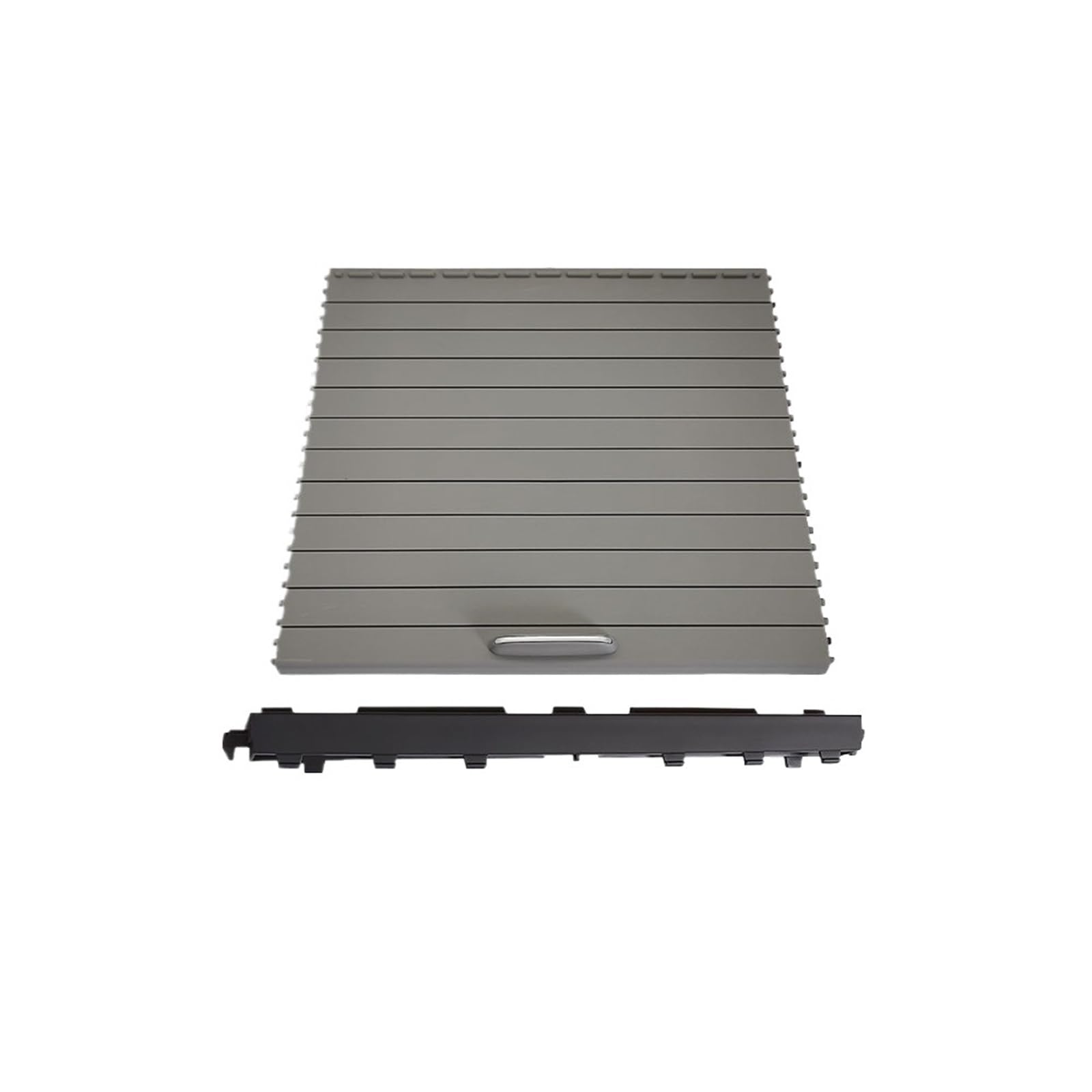 Armlehne Box Passend für Mercedes Benz ML GL GLE GLS ML300 350 W166 W292 Autokonsolen-Getränkehalter-Schiebeabdeckung, Verkleidung, mittlere Rolloabdeckung MittelArmlehnen(Model B Gray) von DGOINGPI