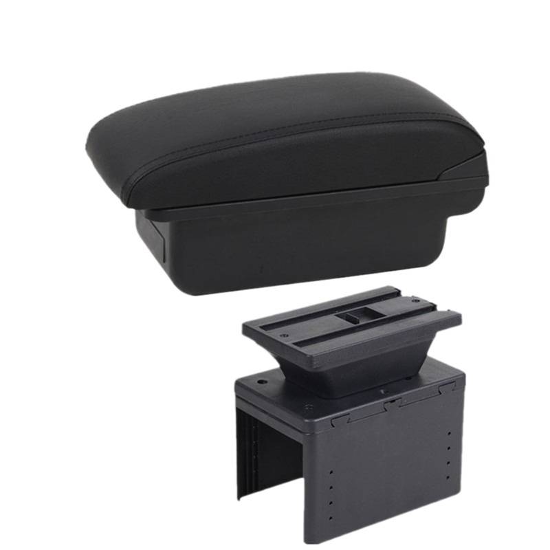 Armlehne Box Universal Auto Armlehne Box Universal Modell Armlehne Auto Zubehör Lagerung Box Nachrüstteile MittelArmlehnen(A1 Black line NO USB) von DGOINGPI