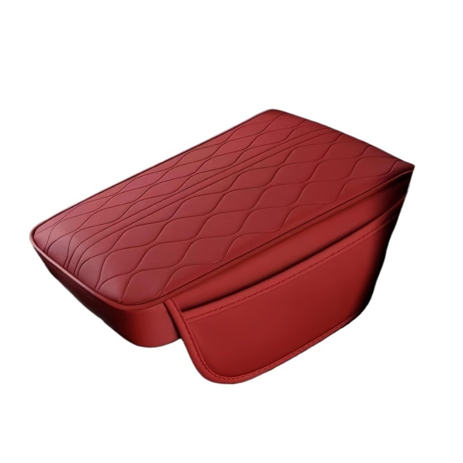 Armlehne Box Universal Auto Armlehne Pad PU Leder Memory Schwamm Armlehne Kissen Fahrzeug Konsole Abdeckung Schutz MittelArmlehnen(Red) von DGOINGPI