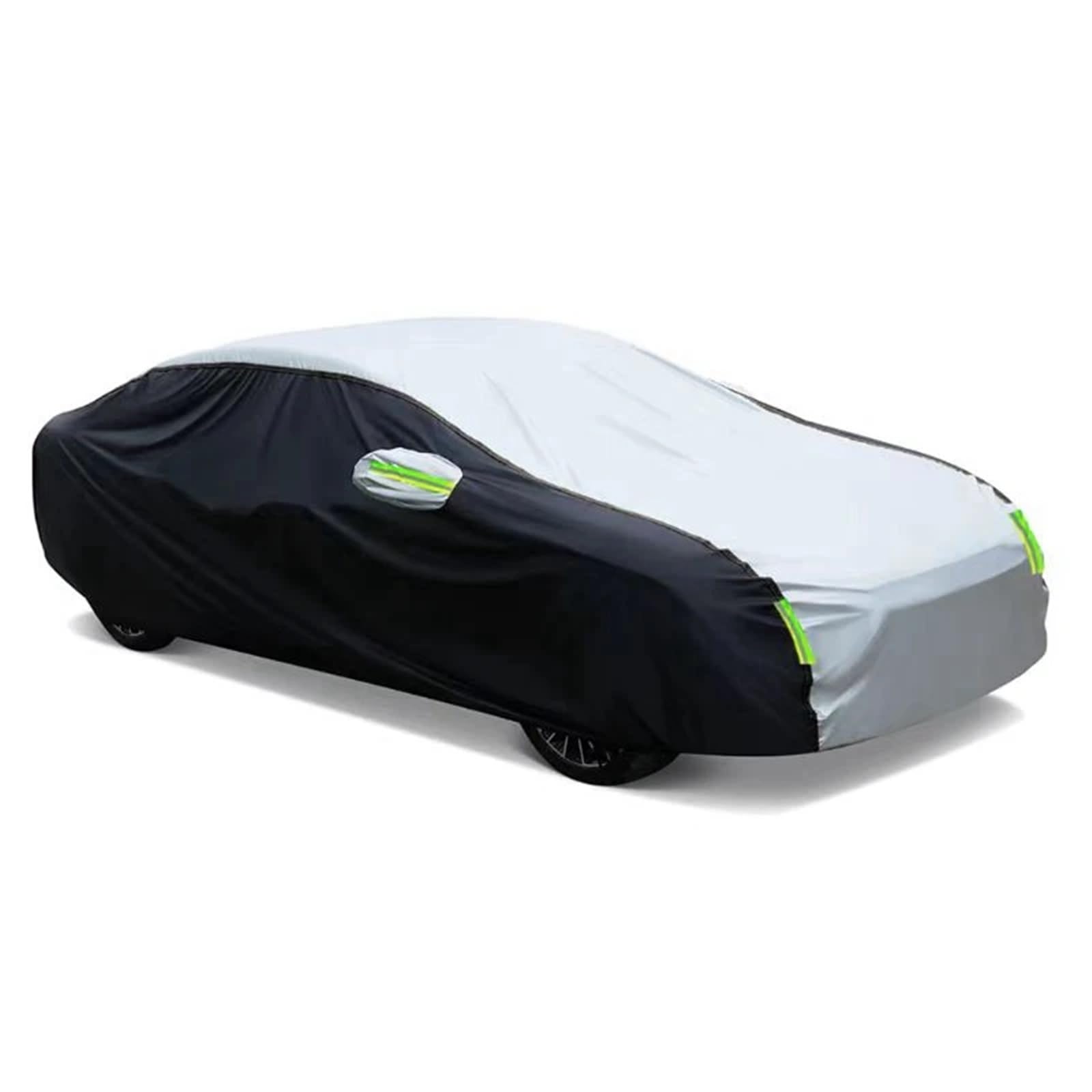 Auto-Abdeckung Abdeckung Sonnenschirm Staubdicht Schutz Mit Reflektierende Streifen Universal Für Fließheck Limousine SUV(L-4.70X1.80X1.50M) von DGOINGPI