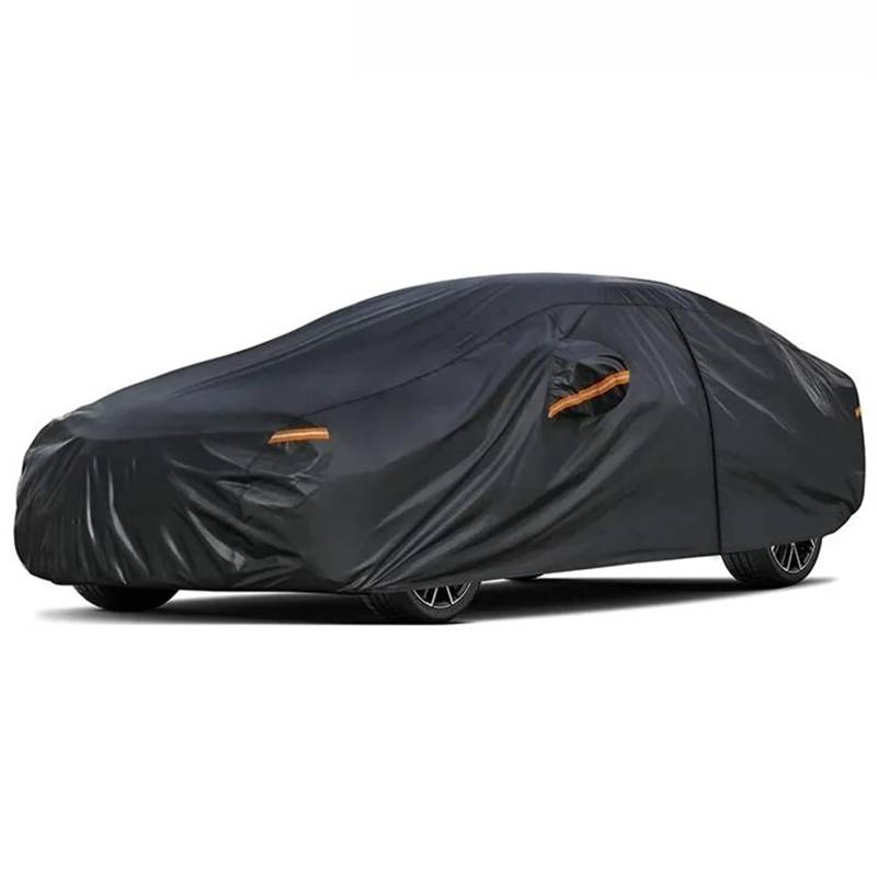 Auto-Abdeckung Autoabdeckung Wasserdicht Allwetter, Vollständige Außenabdeckung Outdoor Schnee Sonne UV-Schutz Mit Reißverschluss(2XL) von DGOINGPI