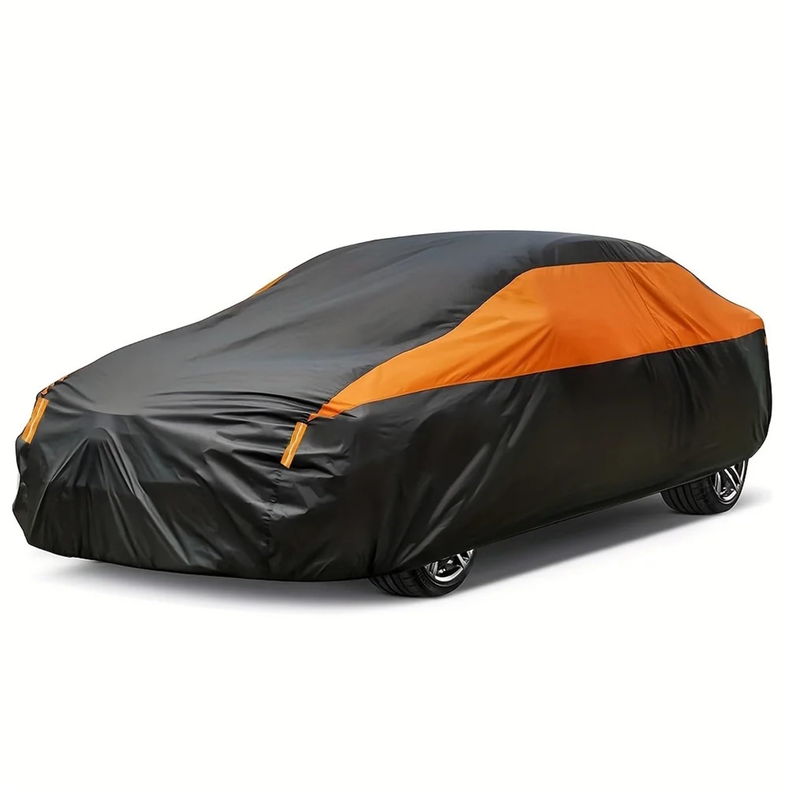 Auto-Abdeckung Autoabdeckungen Outdoor Wasserdicht Sonne Regen Schnee Schutz UV Autoabdeckung Universal SUV/Limousine 190T(XXL-5.3X2.0X1.50M) von DGOINGPI