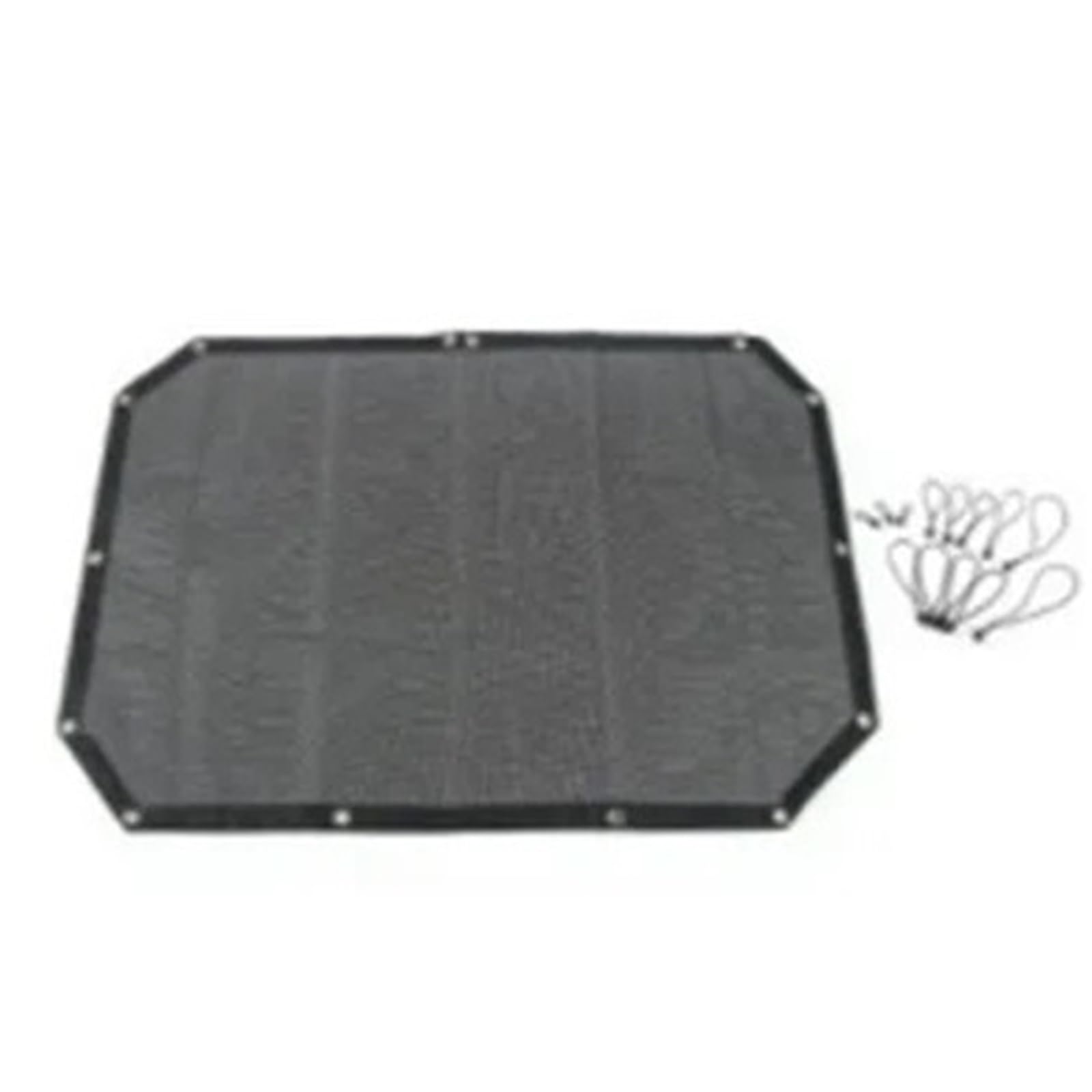 Auto-Abdeckung Passend für Jeep Wrangler JK Zubehör Styling 2/4 Türer 2007-2017 Schattendach UV-Schutznetzabdeckung(2 Door Black) von DGOINGPI
