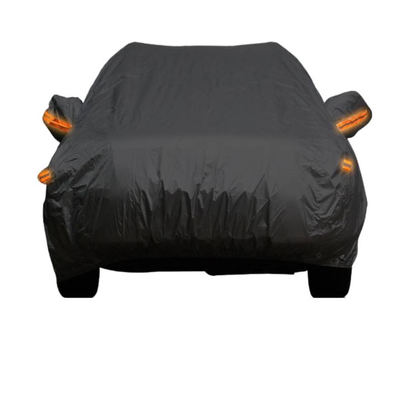 Auto-Abdeckung Regen Sonne Schnee Wind Schützen wasserdichte Auto Abdeckung Fit Für Suzuki Jimny Alivio Alto Baleno Celerio Ciaz Dzire Ertiga(A,Black) von DGOINGPI