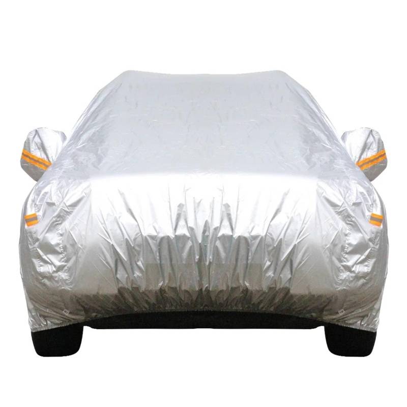 Auto-Abdeckung Regen Sonne Schnee Wind Schützen wasserdichte Auto Abdeckung Fit Für Suzuki Jimny Alivio Alto Baleno Celerio Ciaz Dzire Ertiga(I,Silver) von DGOINGPI