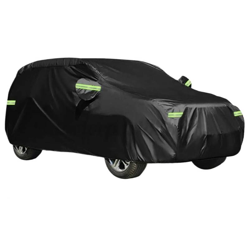 Auto-Abdeckung Universal SUV/Limousine Vollgarage Outdoor Wasserdicht Sonne Regen Schnee Schutz UV-Schutzhülle M-XXL(L 485x190x185cm) von DGOINGPI