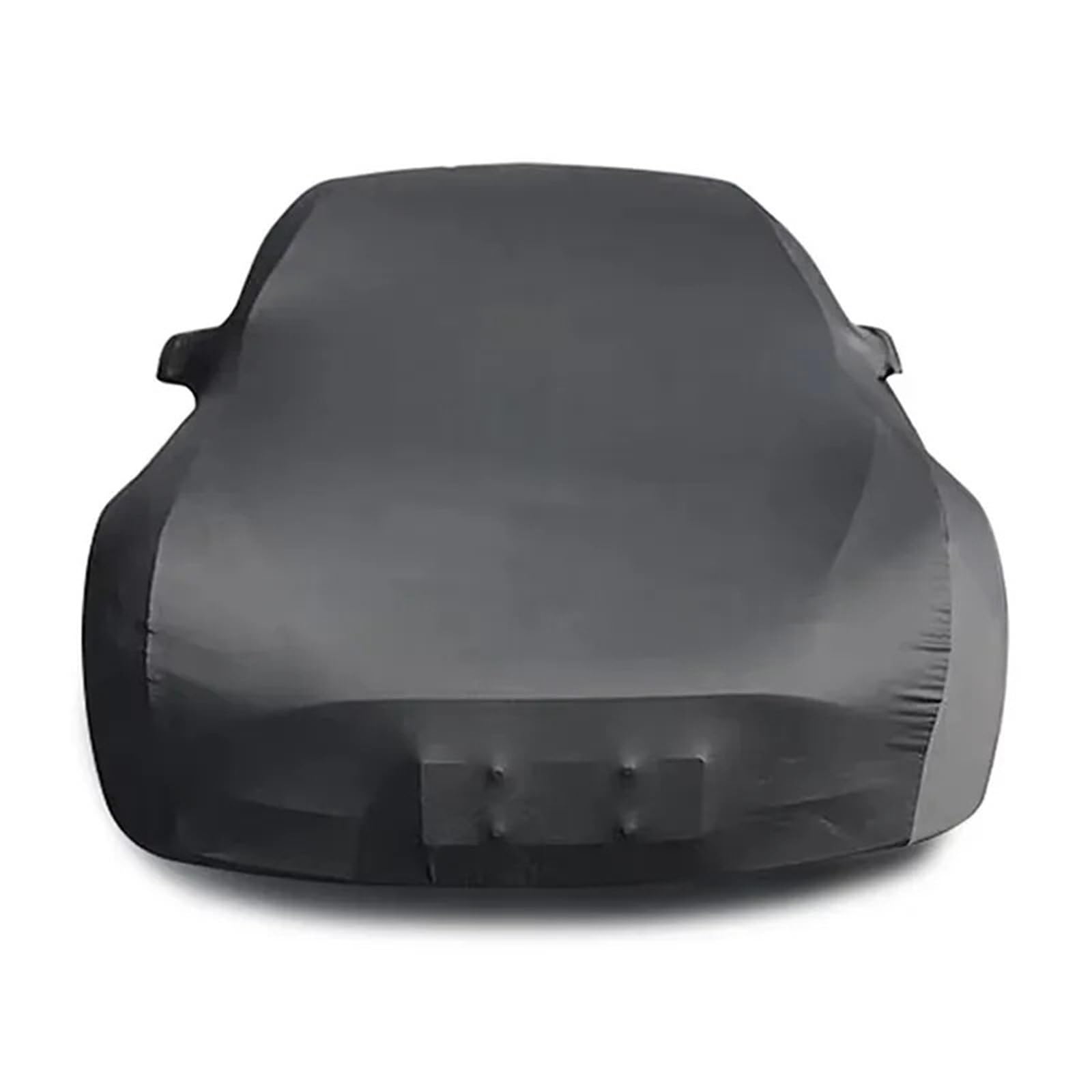 Auto-Abdeckung Universal-Stretch-Autoabdeckung, sonnendicht, Winddicht, staubdicht, Kratzfest, UV-Schutz für Sportwagen, Limousine, SUV(Sedan Size 3,Black) von DGOINGPI