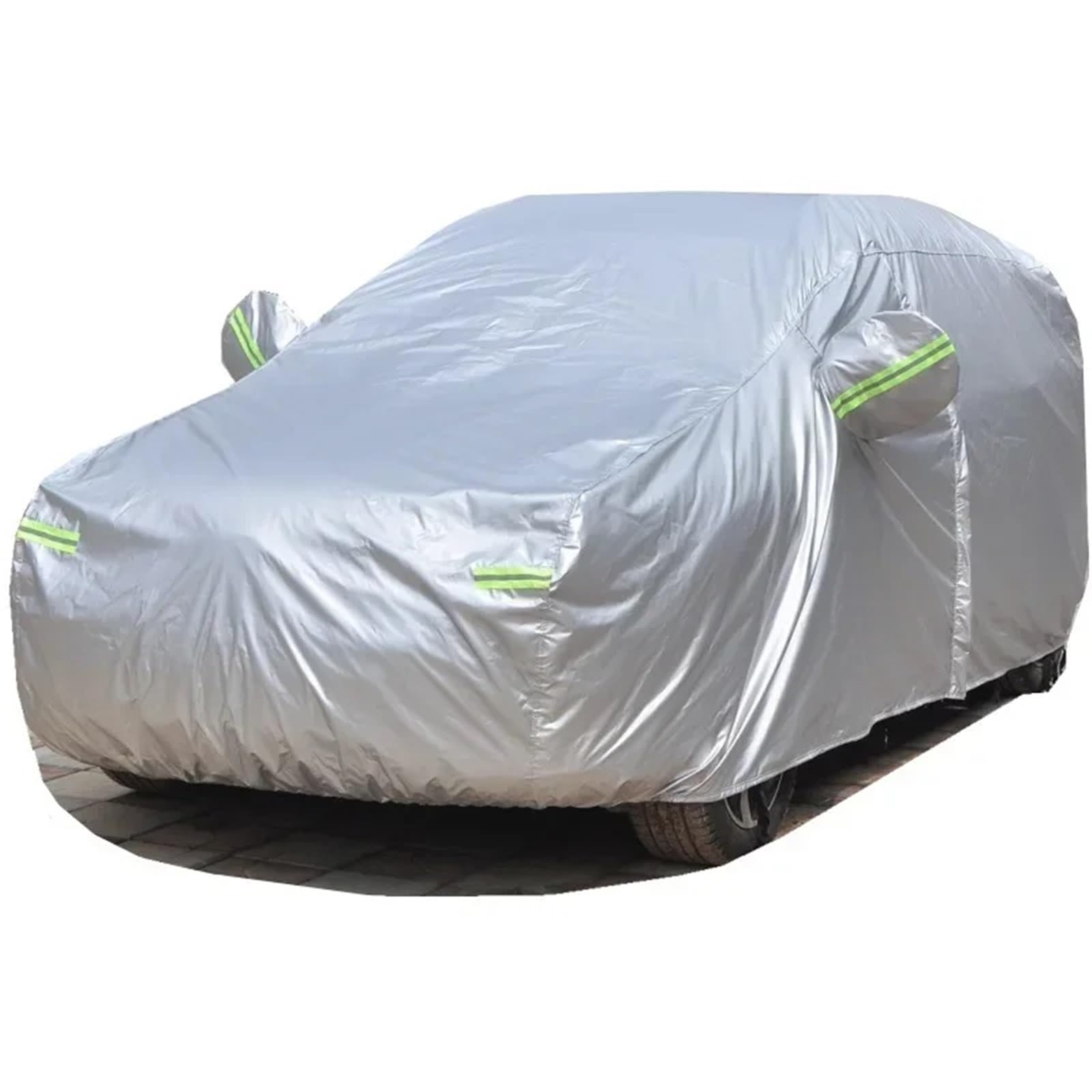 Auto-Abdeckung Volle Autoabdeckung Verdickung Outdoor Sonnenschutz Wärmedämmung Sonne UV-beständig Staubdicht Anti Limousine(Single Layer,M 4.4x1.75x1.5M) von DGOINGPI