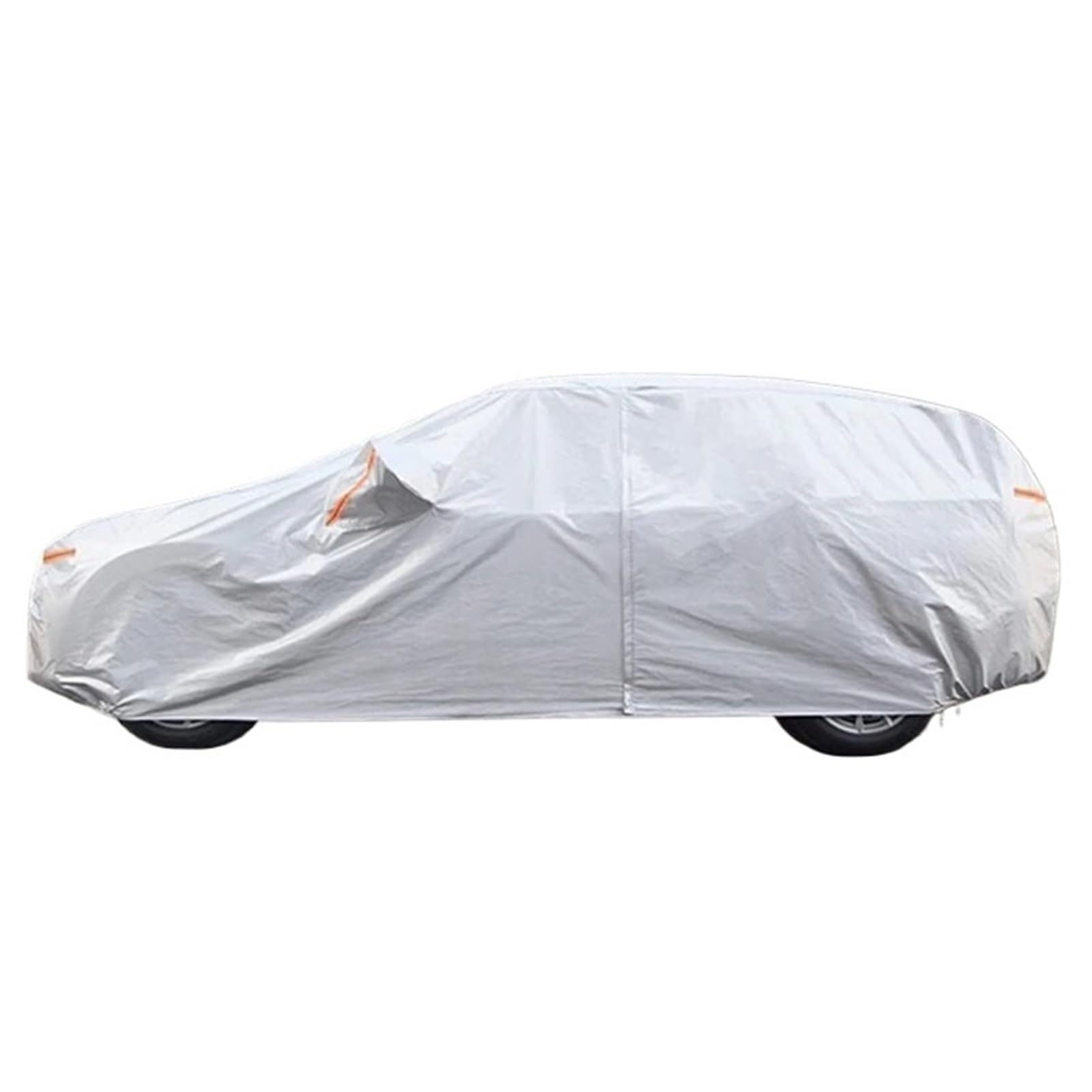 Auto-Abdeckung Vollgarage Autoabdeckung Wasserdicht Allwetter Mit Reißverschluss Baumwolle, Outdoor Regen Schnee Sonne UV-Schutz Passend für Limousine SUV(A,Length 4800mm-5200mm) von DGOINGPI