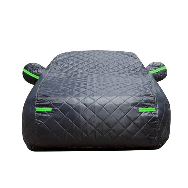 Auto-Abdeckung wasserdichte Autoabdeckungen Hagelschutzabdeckung Markise Schutz Volle Externe Außenwindschutzscheibe Fahrzeuge Regen(Black,XL) von DGOINGPI
