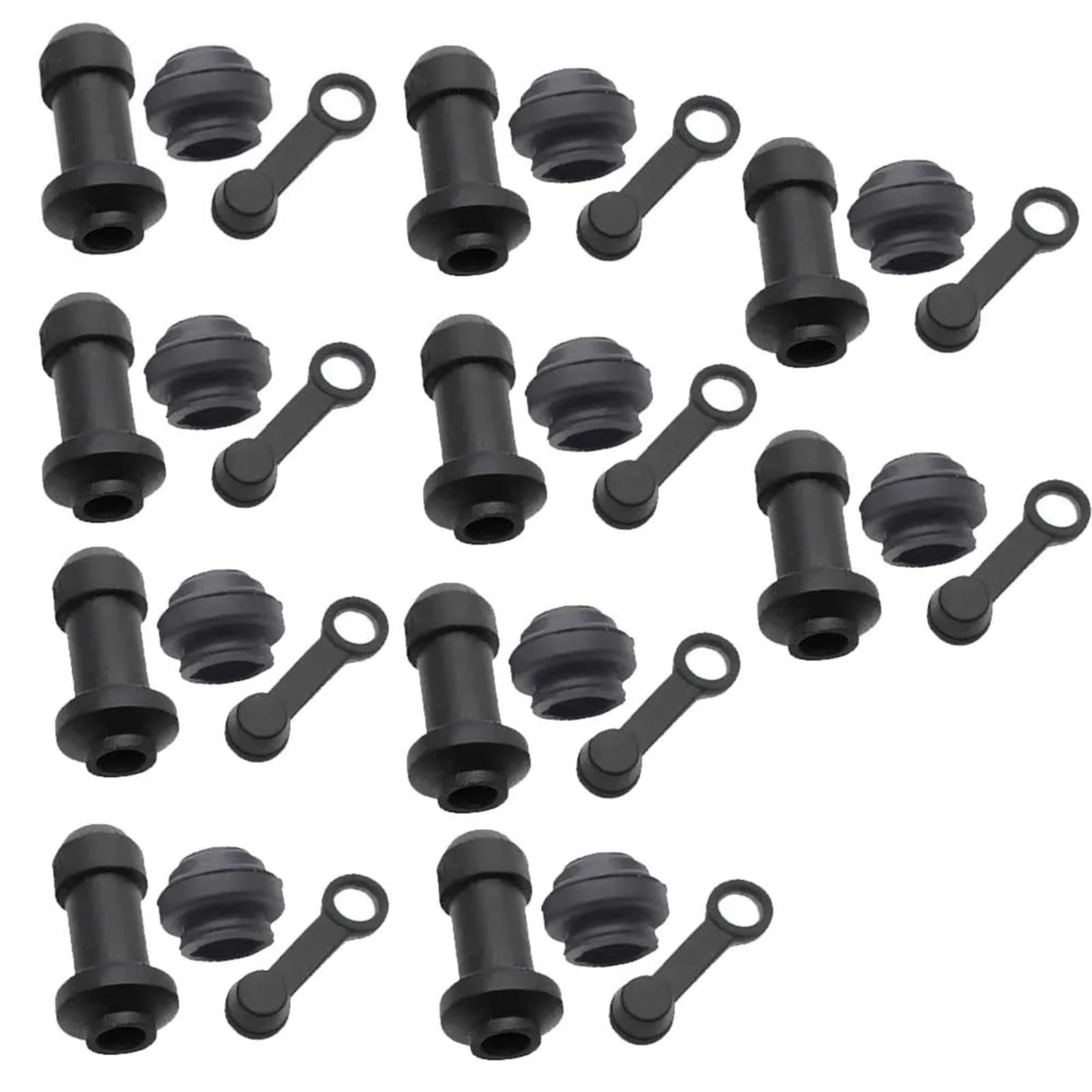 Bremssattel Kolben 10/5/2 Bremse Oberen Unteren Pumpe Sattel Stoßdämpfer Hülse Staub Abdeckungen Disc Wasserdichte Gummi Kappen Bremssattelpresse(10 sets type2) von DGOINGPI