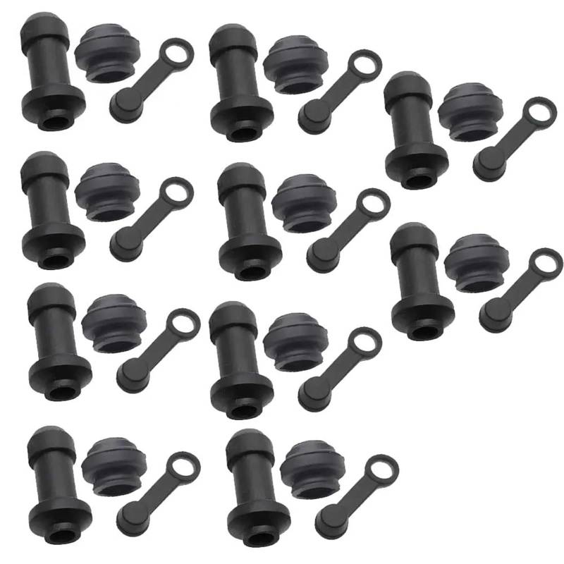 Bremssattel Kolben 10/5/2 Bremse Oberen Unteren Pumpe Sattel Stoßdämpfer Hülse Staub Abdeckungen Disc Wasserdichte Gummi Kappen Bremssattelpresse(10 sets type2) von DGOINGPI