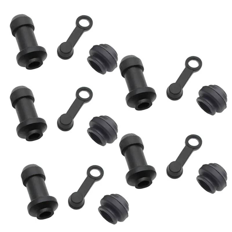 Bremssattel Kolben 10/5/2 Bremse Oberen Unteren Pumpe Sattel Stoßdämpfer Hülse Staub Abdeckungen Disc Wasserdichte Gummi Kappen Bremssattelpresse(5 sets type2) von DGOINGPI