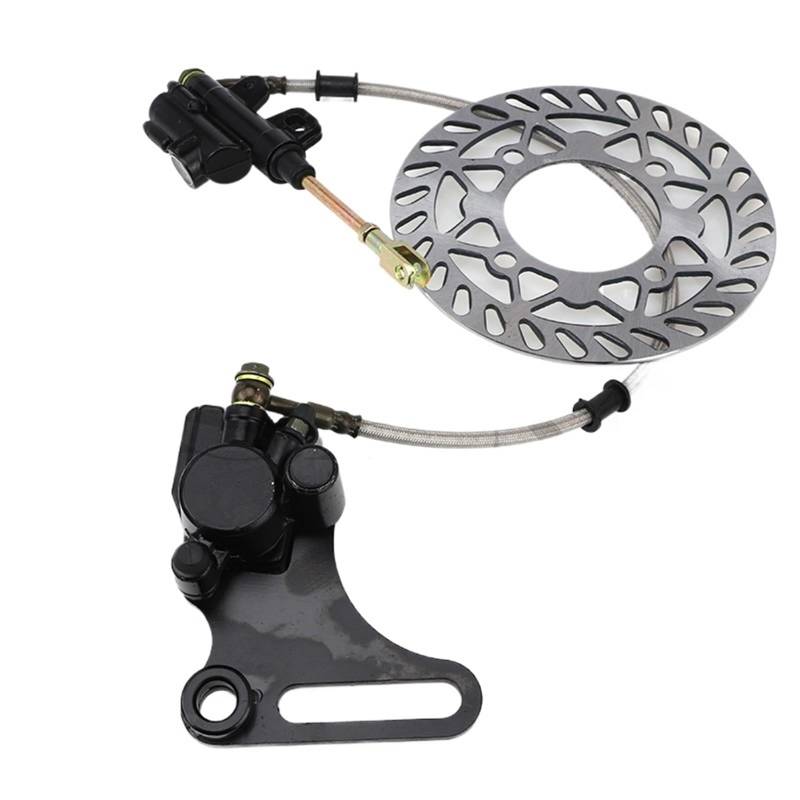 Bremssattel Kolben 15mm Hinten Disc Bremse System Sattel Pad Fit Für 110cc 125cc 140cc CRF XR SSR Pit Dirt Bike ATV Bremssattelpresse(B-With brake disc) von DGOINGPI
