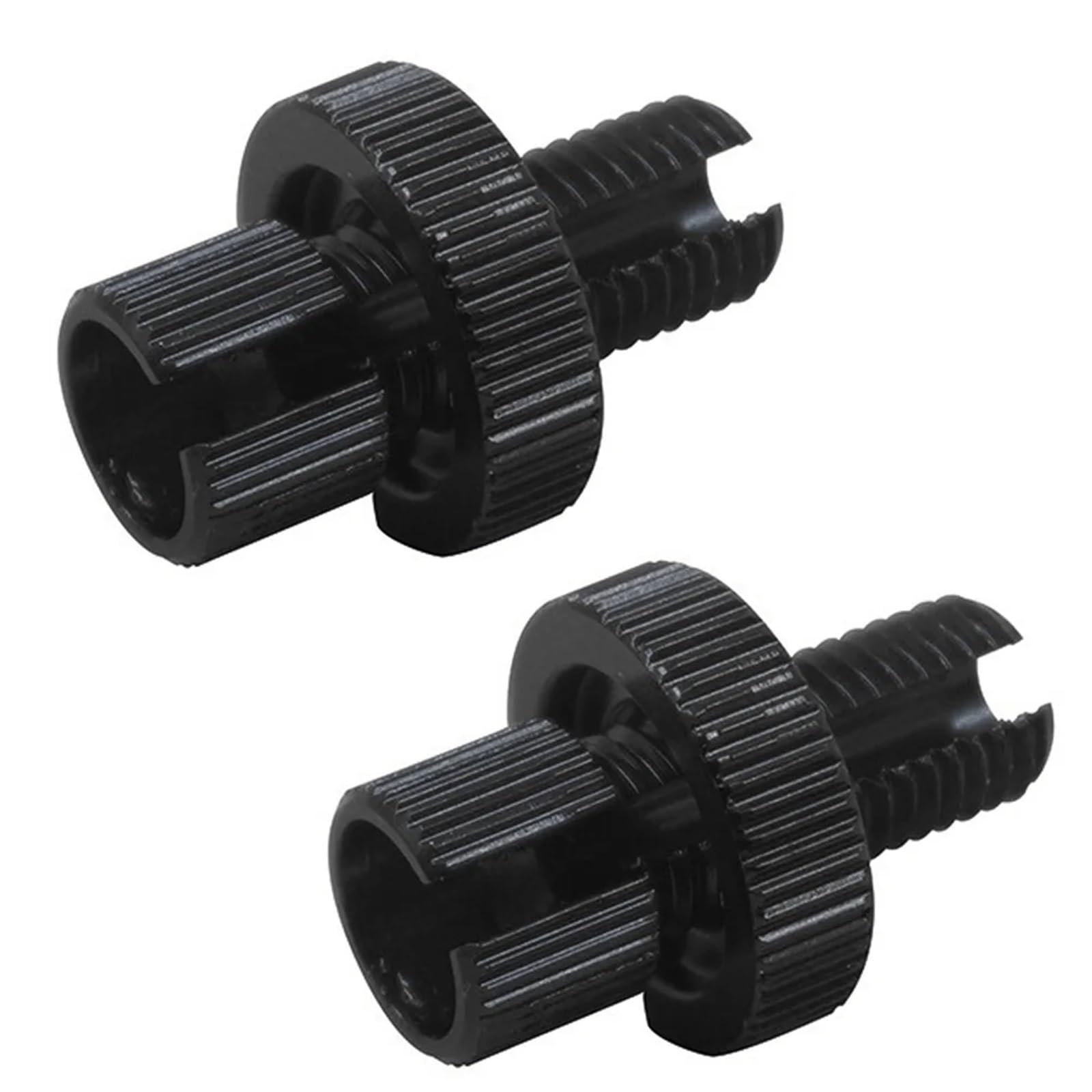 Bremssattel Kolben 2PCS Aluminium Universal Motorrad Bremse Kupplung Gaszug Teller M10 Schraube Bremssattelpresse(Black) von DGOINGPI