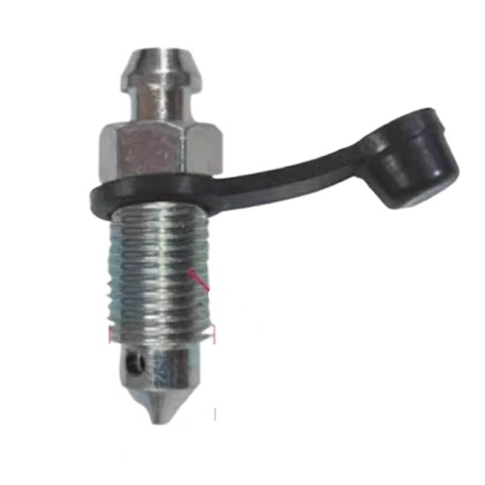 Bremssattel Kolben M8 M10 1,25 1,0 Pitch Bremsölpumpe Bremssättel Auspuff Entlüftungsschraube Bolzenmutter Für Moped Roller Mit Gummistaubkappe Bremssattelpresse(M8x1.0mm 1 piece S) von DGOINGPI