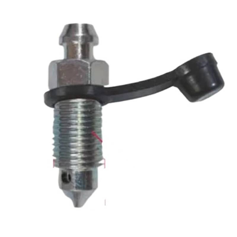 Bremssattel Kolben M8 M10 1,25 1,0 Pitch Bremsölpumpe Bremssättel Auspuff Entlüftungsschraube Bolzenmutter Für Moped Roller Mit Gummistaubkappe Bremssattelpresse(M8x1.0mm 1 piece S) von DGOINGPI