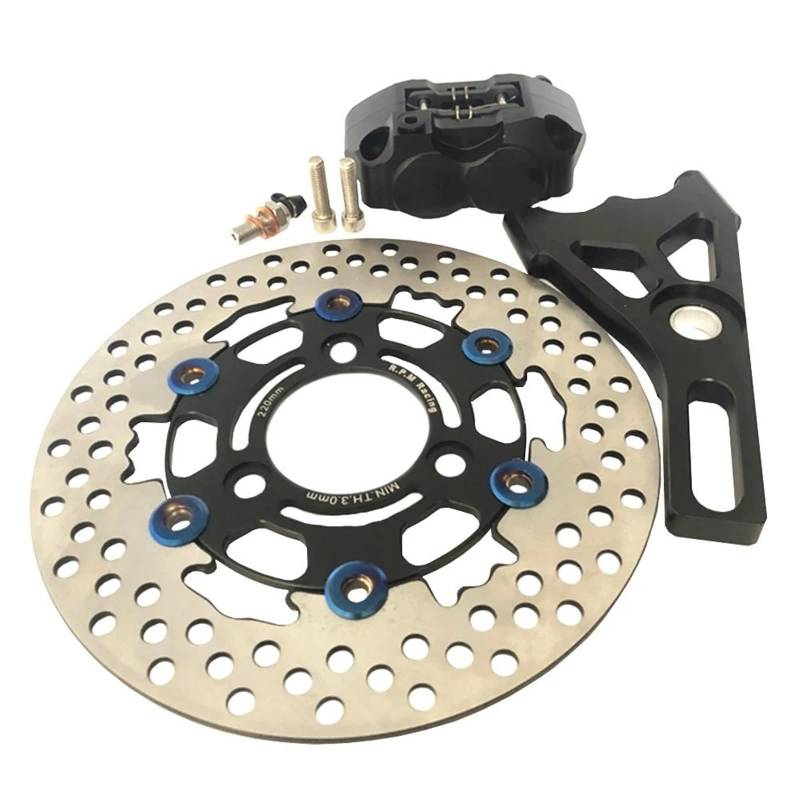Bremssattel Kolben Motorrad 82mm RPM Radial Bremssattel Mit Hinten Halterung Adapter Für 220mm Disc Bremssattelpresse(C) von DGOINGPI