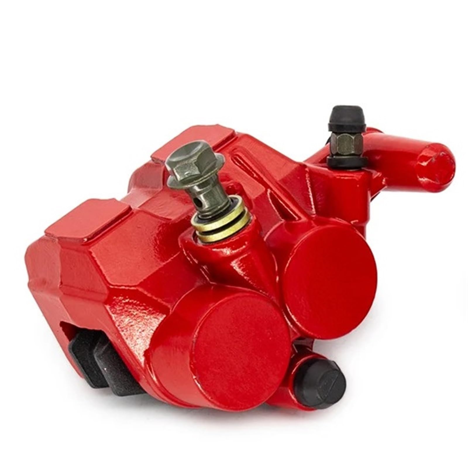 Bremssattel Kolben Motorrad Disc Bremse Vorne Radial Sattel Bremse Fit Für Honda Ca250 Dd250 Storm Prince Apollo Kawasaki BSE Bremssattelpresse(Red) von DGOINGPI