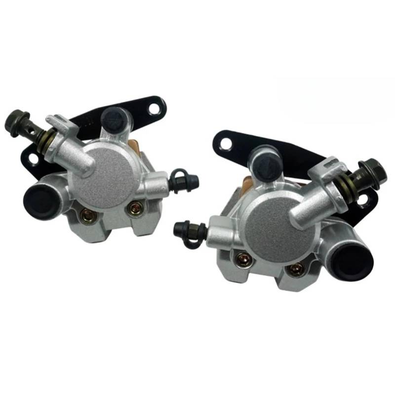 Bremssattel Kolben Motorrad Vorne Bremssattel Set Fit Für Yamaha Grizzly 660 2002-2008 YFM660 KODIAK 400 1999-2006 450 2003-2006 mit Pads Bremssattelpresse(Black 1 pair) von DGOINGPI