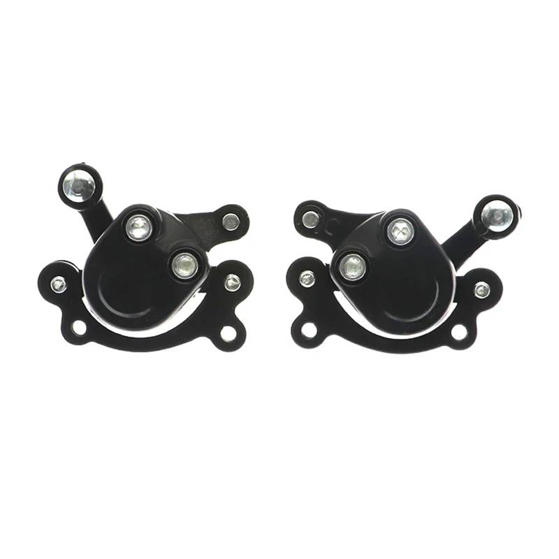 Bremssattel Kolben Vorne Hinten Disc Bremse Schwarz Rot Bremssattel Fit Für 2 Takt 49cc Dirt Mini Pocket Bike Scooter Links Rechts Bremssattelpresse(Black Set) von DGOINGPI