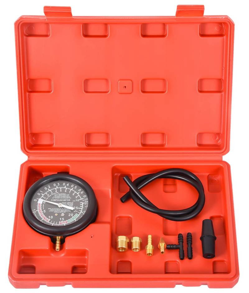 DHA Kraftstoffpumpe und Vakuum-Tester Messgerät, Vergaserventil-Druckprüfer-Set, Vakuum-Messgerät-Tester Kit für Auto, LKW von DHA