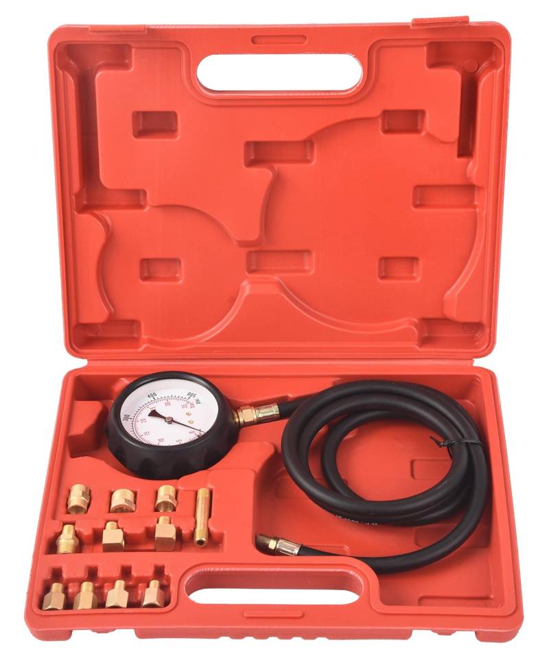 DHA Öldruckprüfer Öldruckmesser Öldrucktester Öldruckmanometer Öl Messgerät Druckprüfer Prüfgerät für Automatisches Getriebeflüssigkeit und Motor Kfz Benzinmotoren Werkzeug von DHA